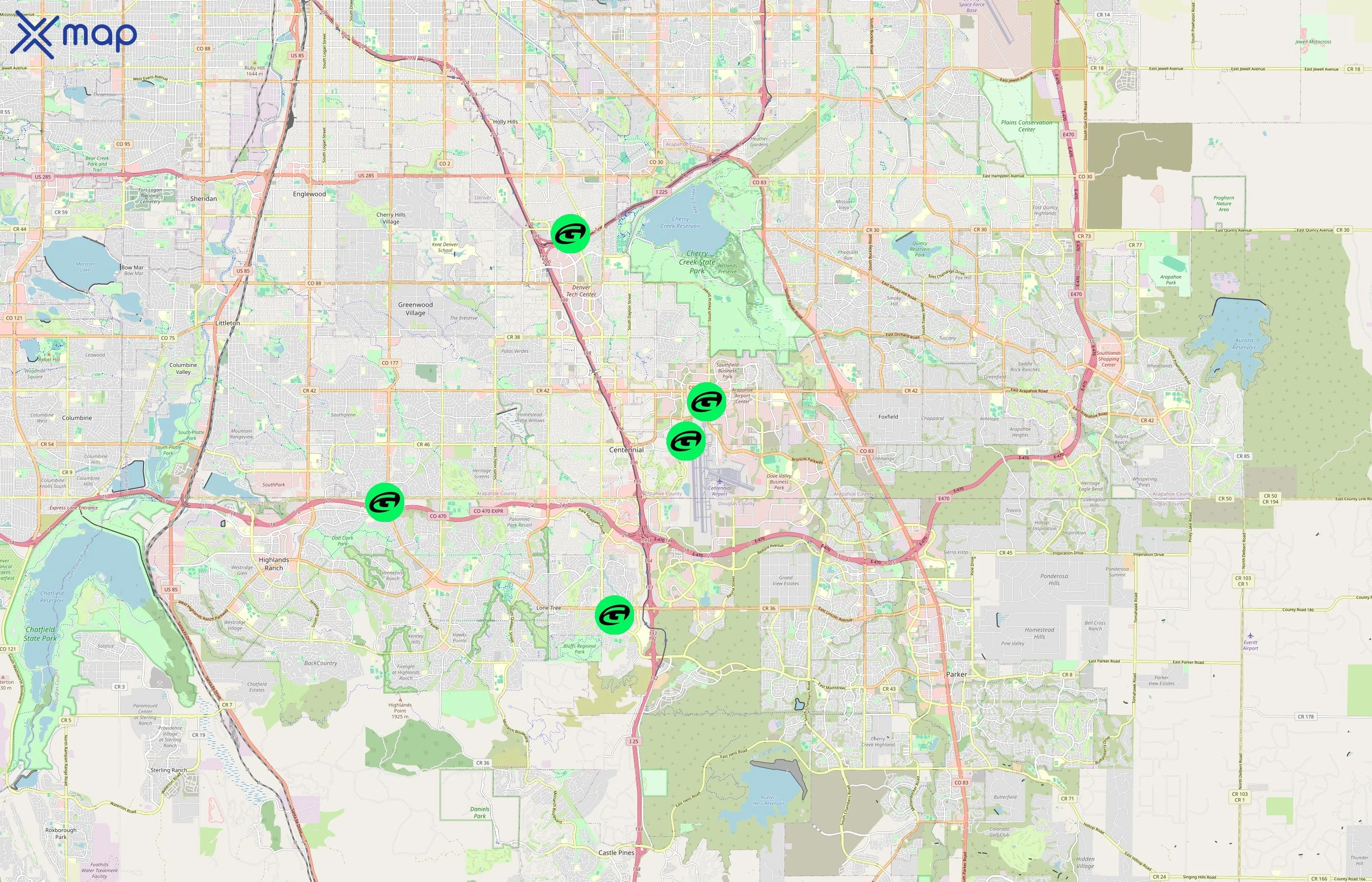 GOLFTEC area coverage