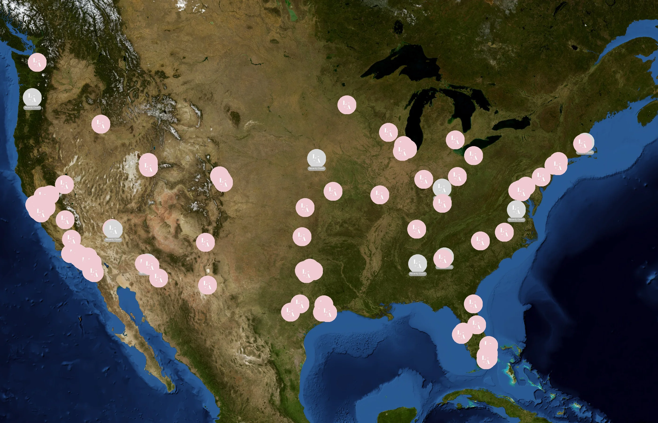 LaserAway state distribution