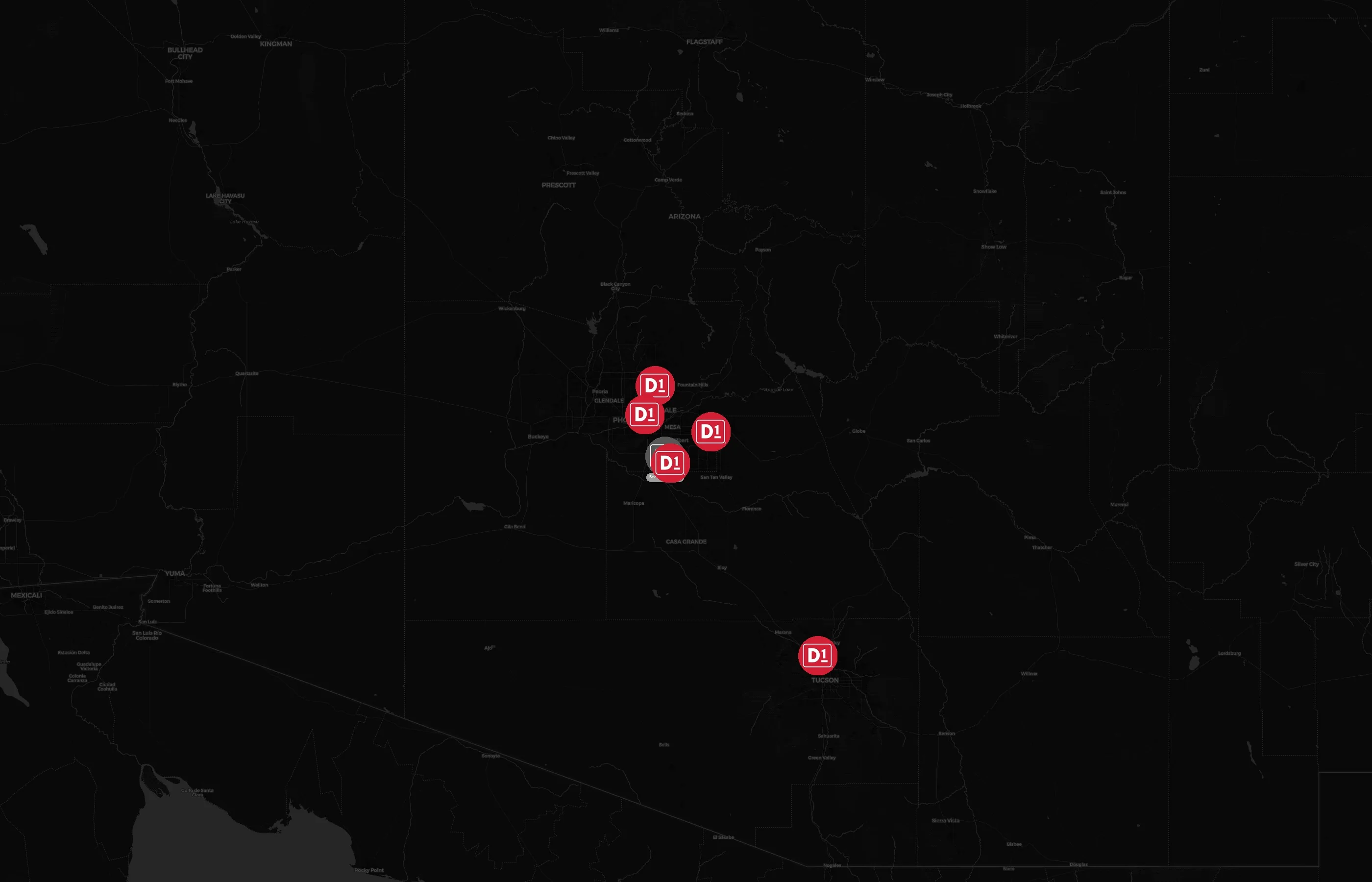 D1 Training city distribution