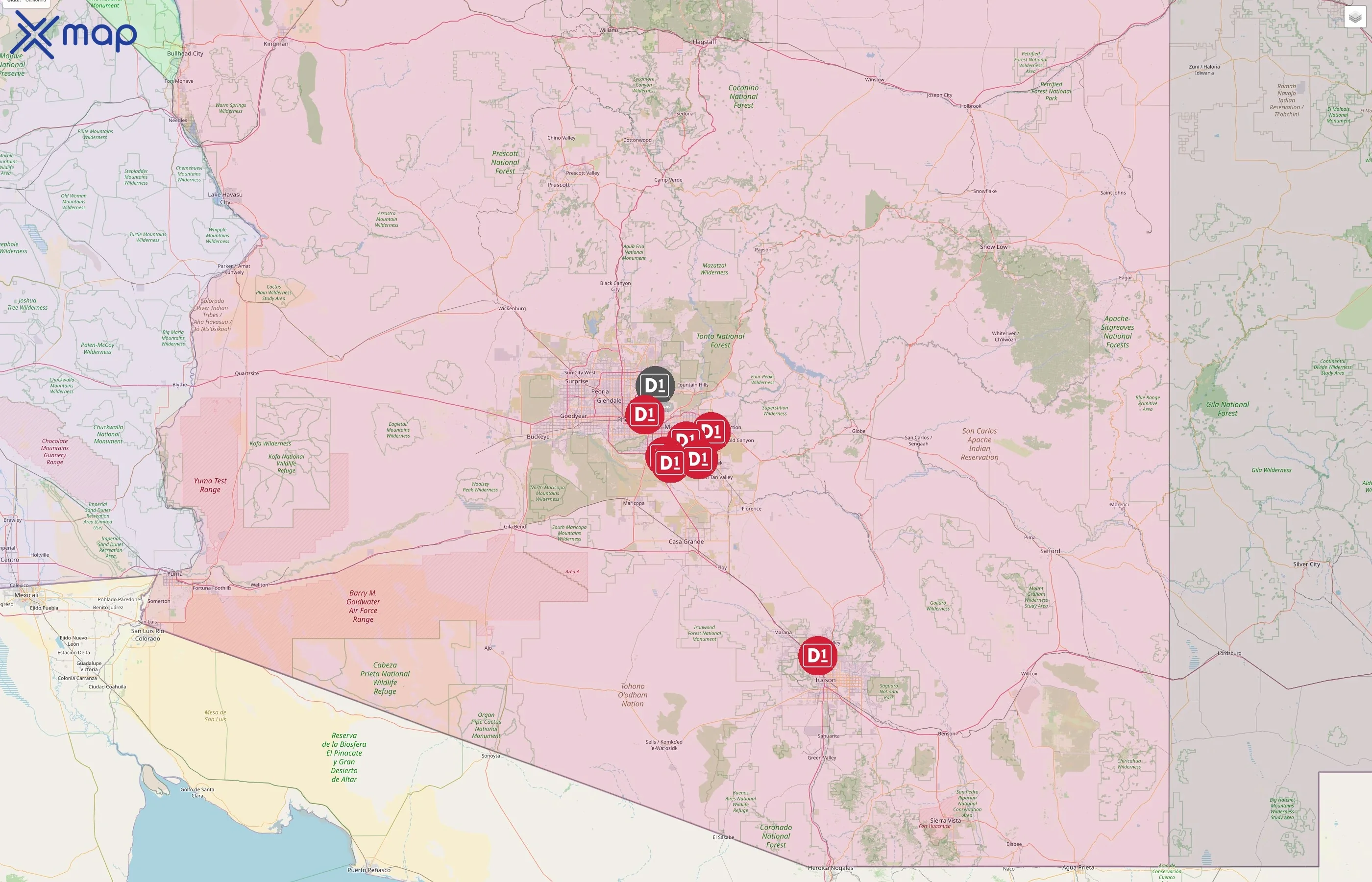 D1 Training street hotspots