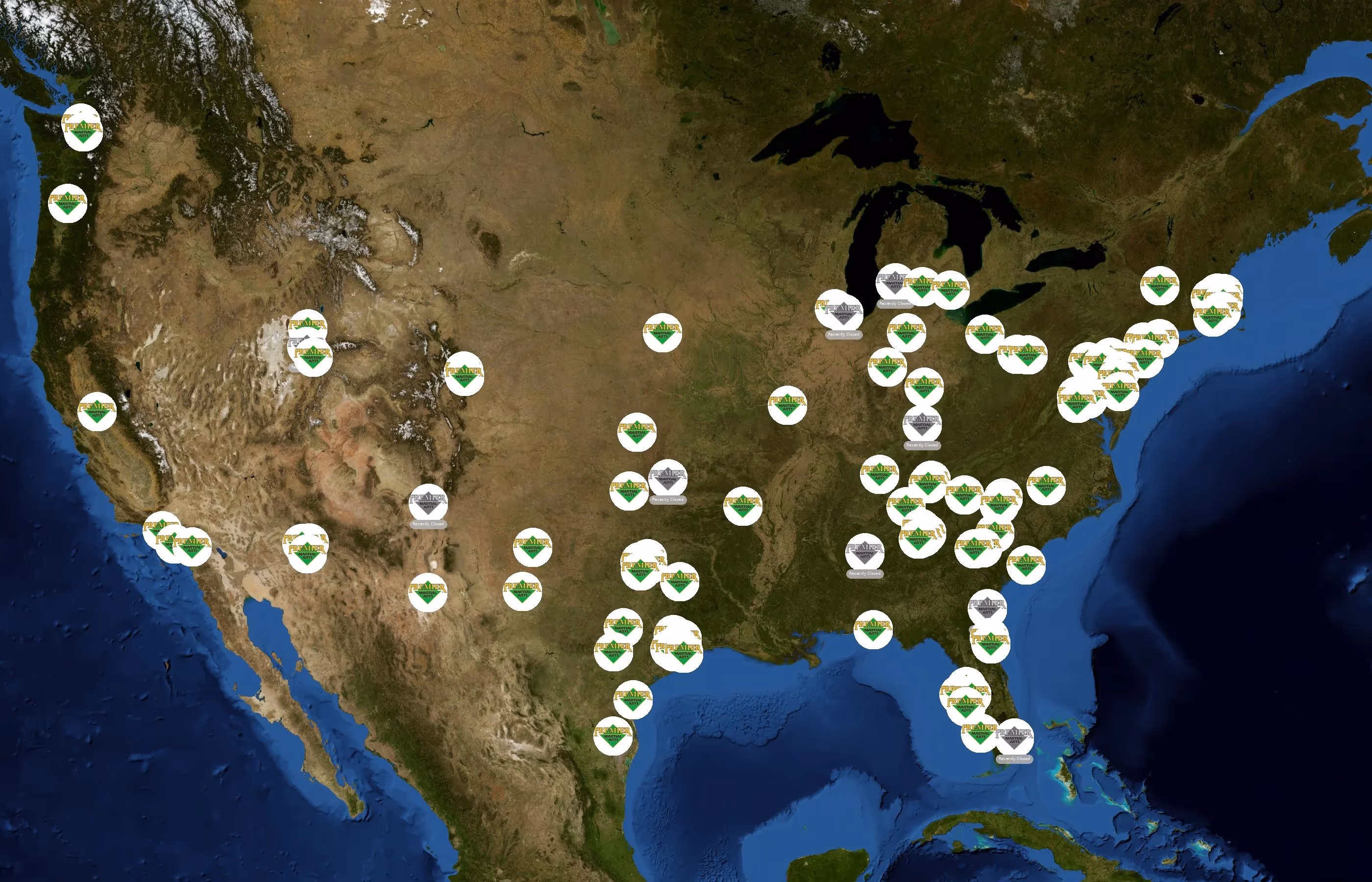 Premier Martial Arts state distribution