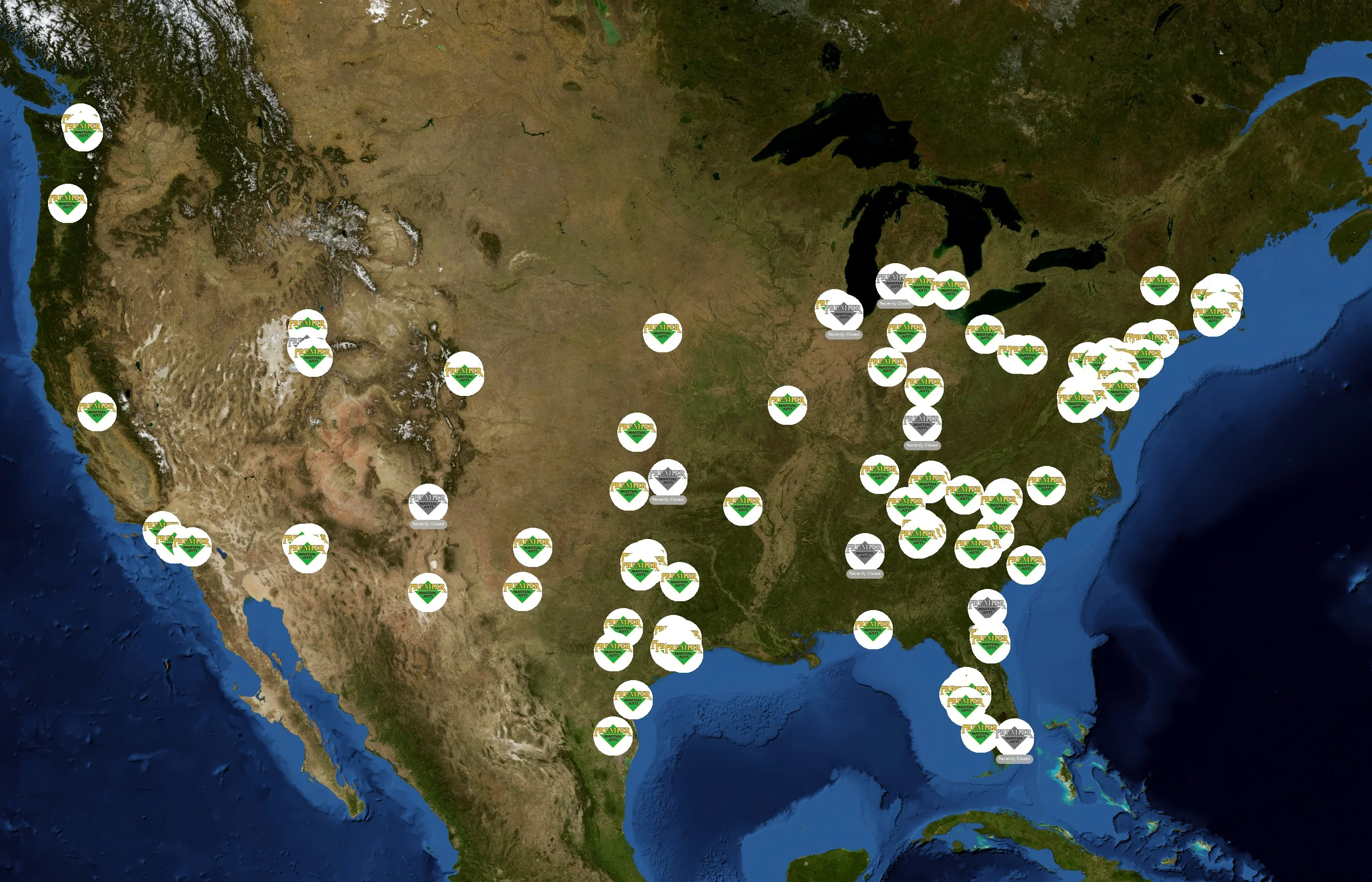 Premier Martial Arts state distribution
