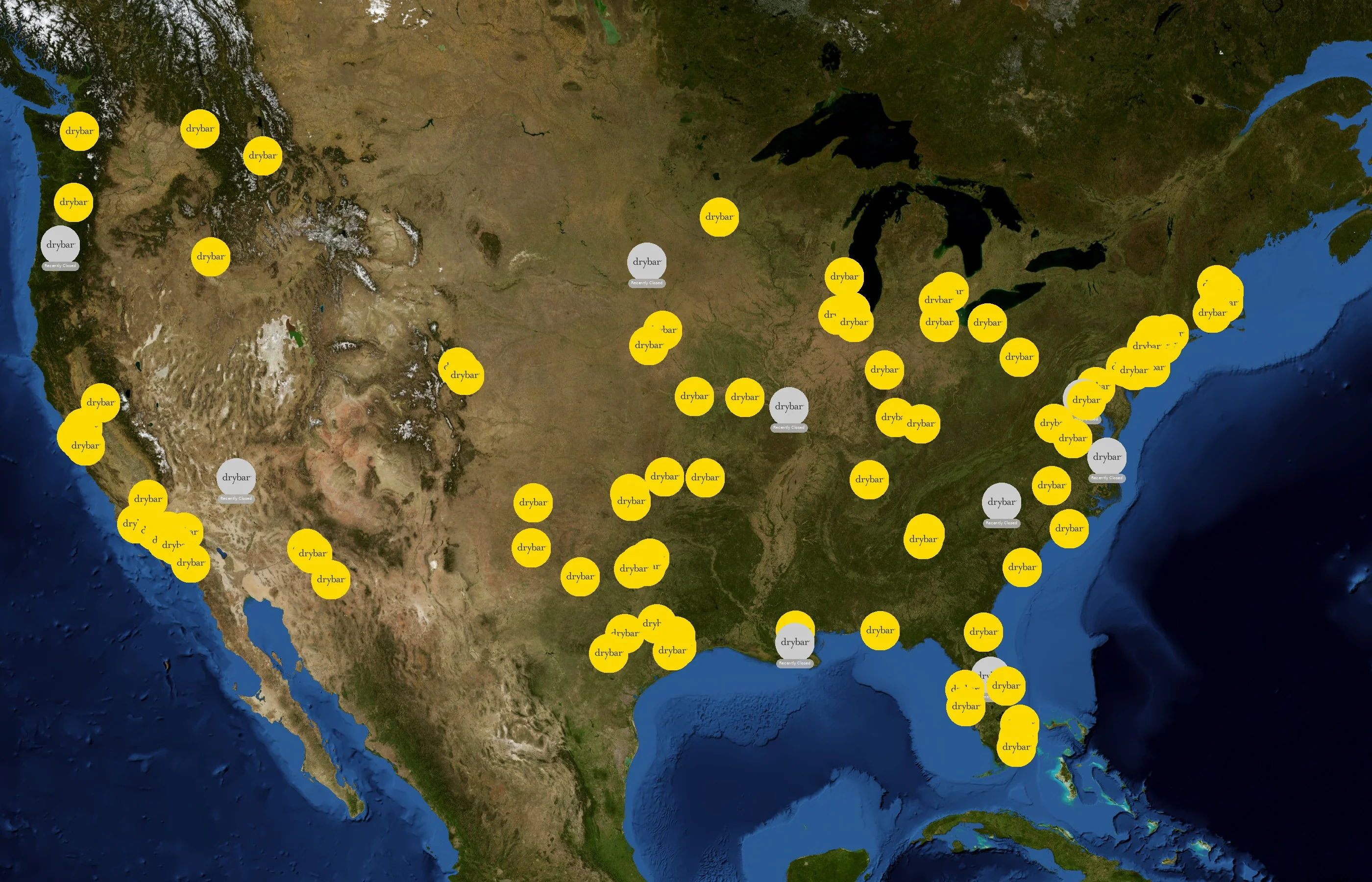 Drybar state distribution