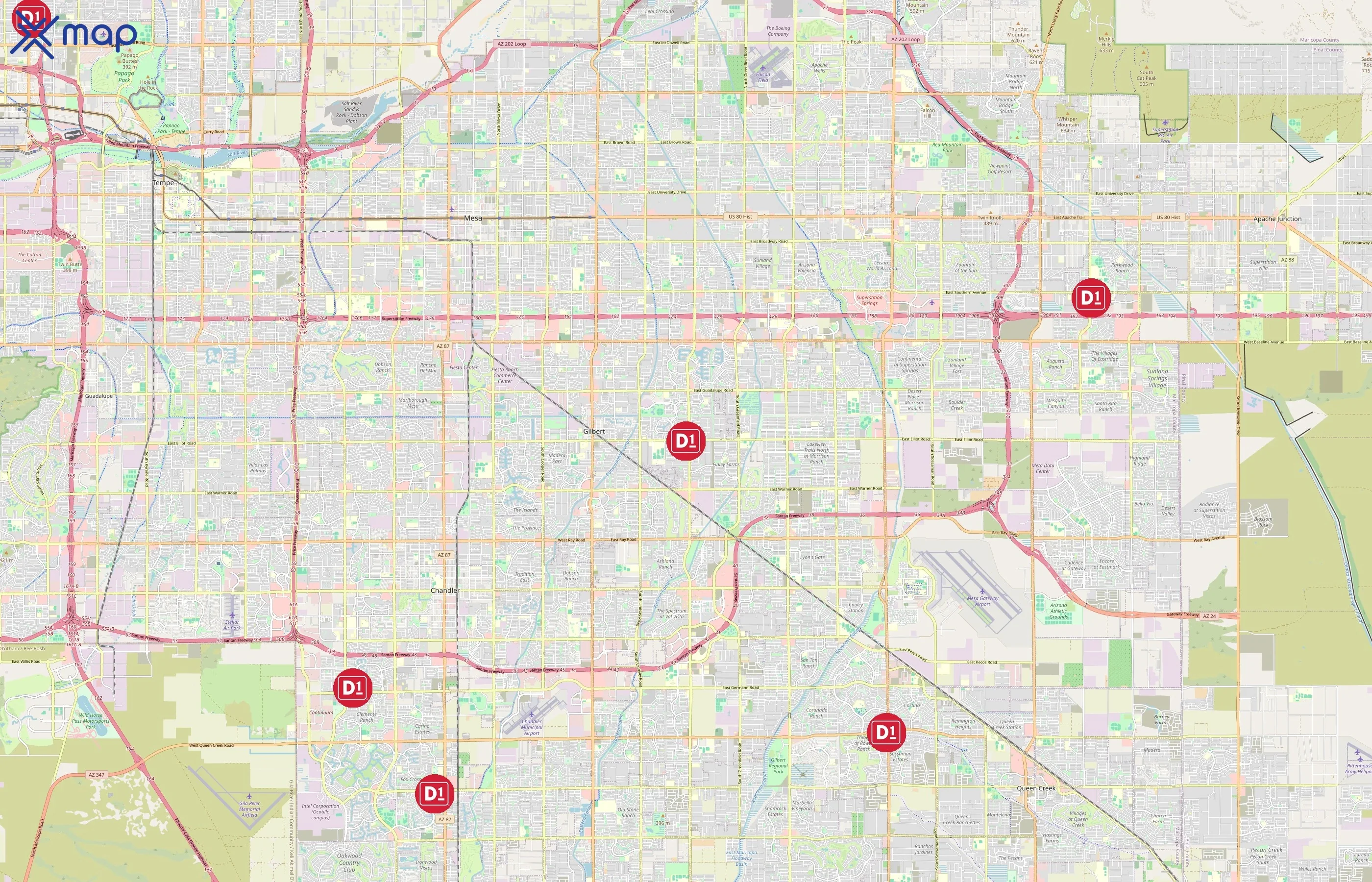 D1 Training area coverage