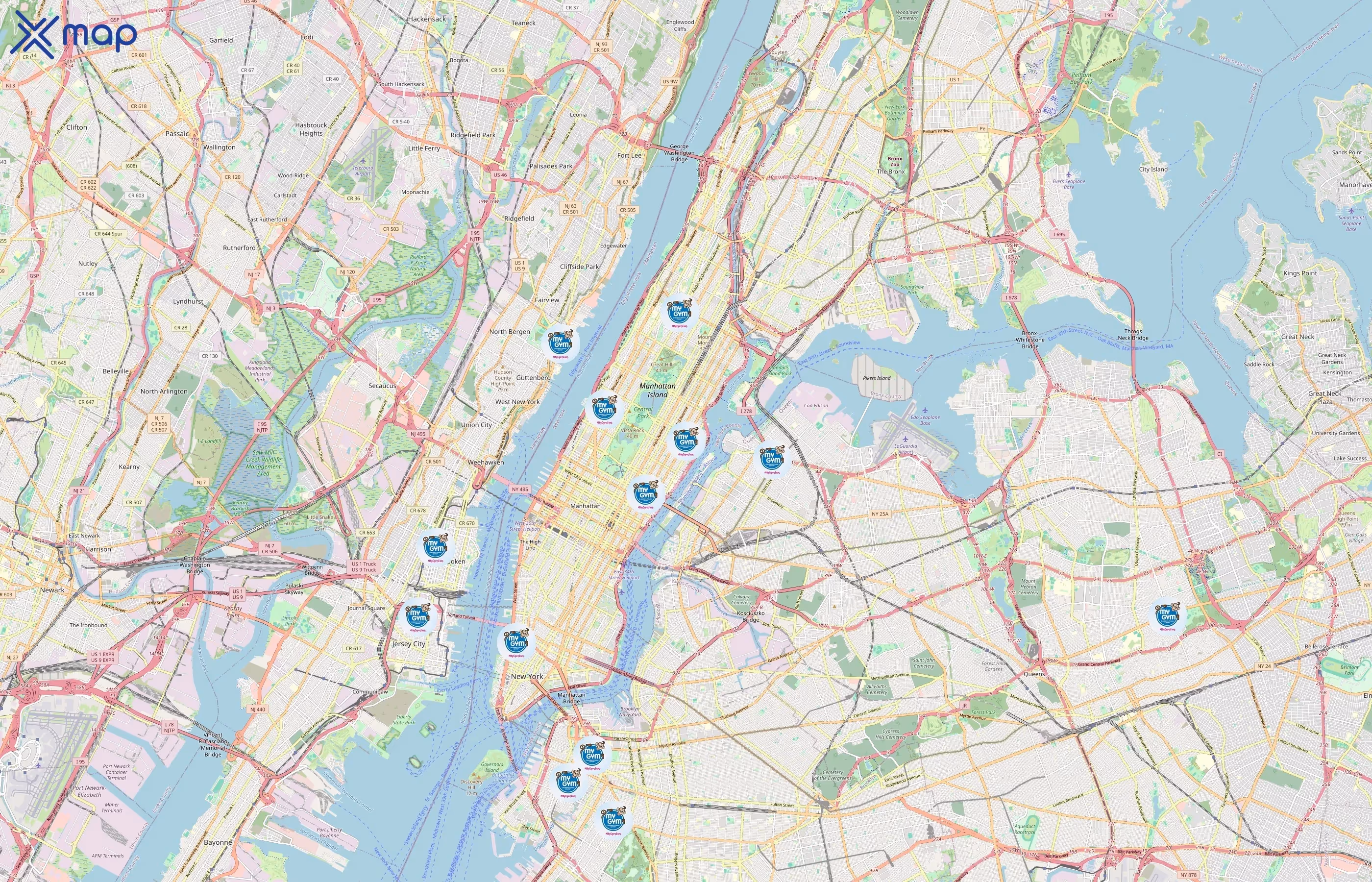 My Gym area coverage