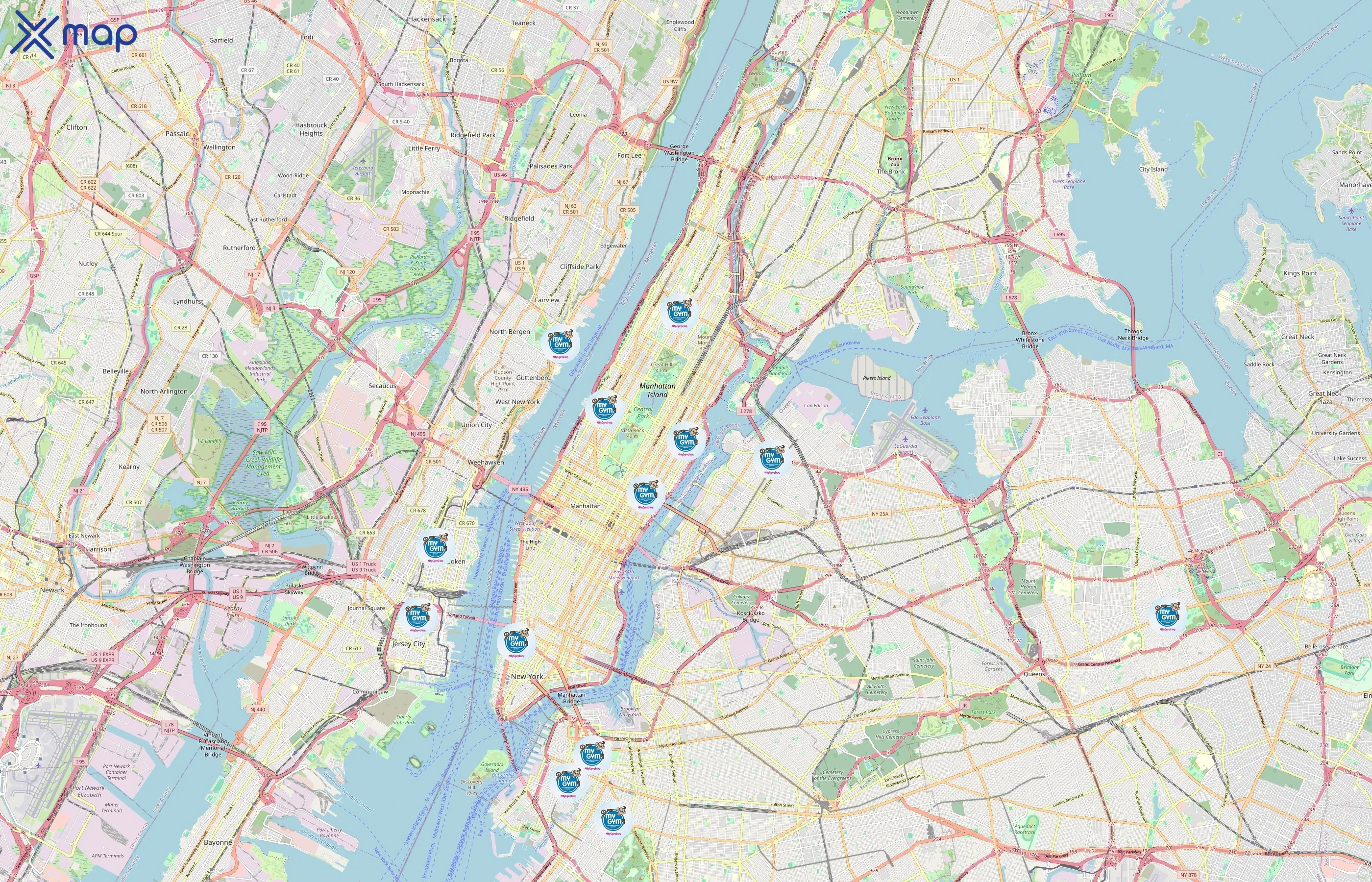 My Gym area coverage