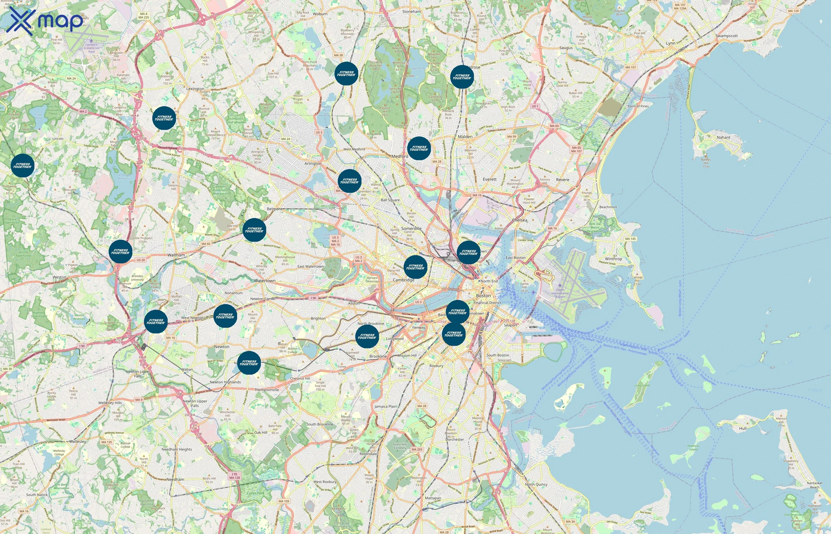 Fitness Together area coverage