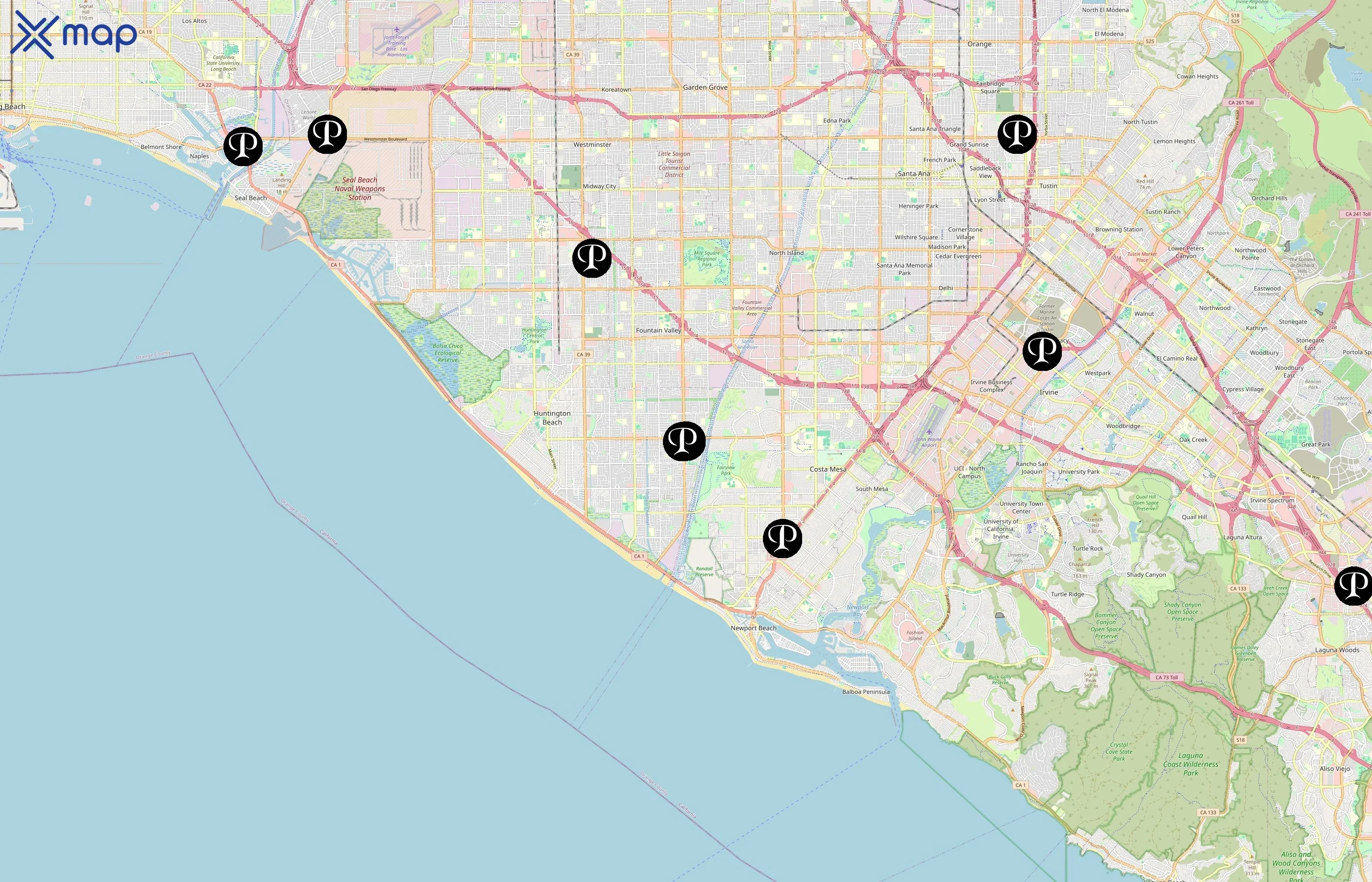 Phenix Salon Suites area coverage