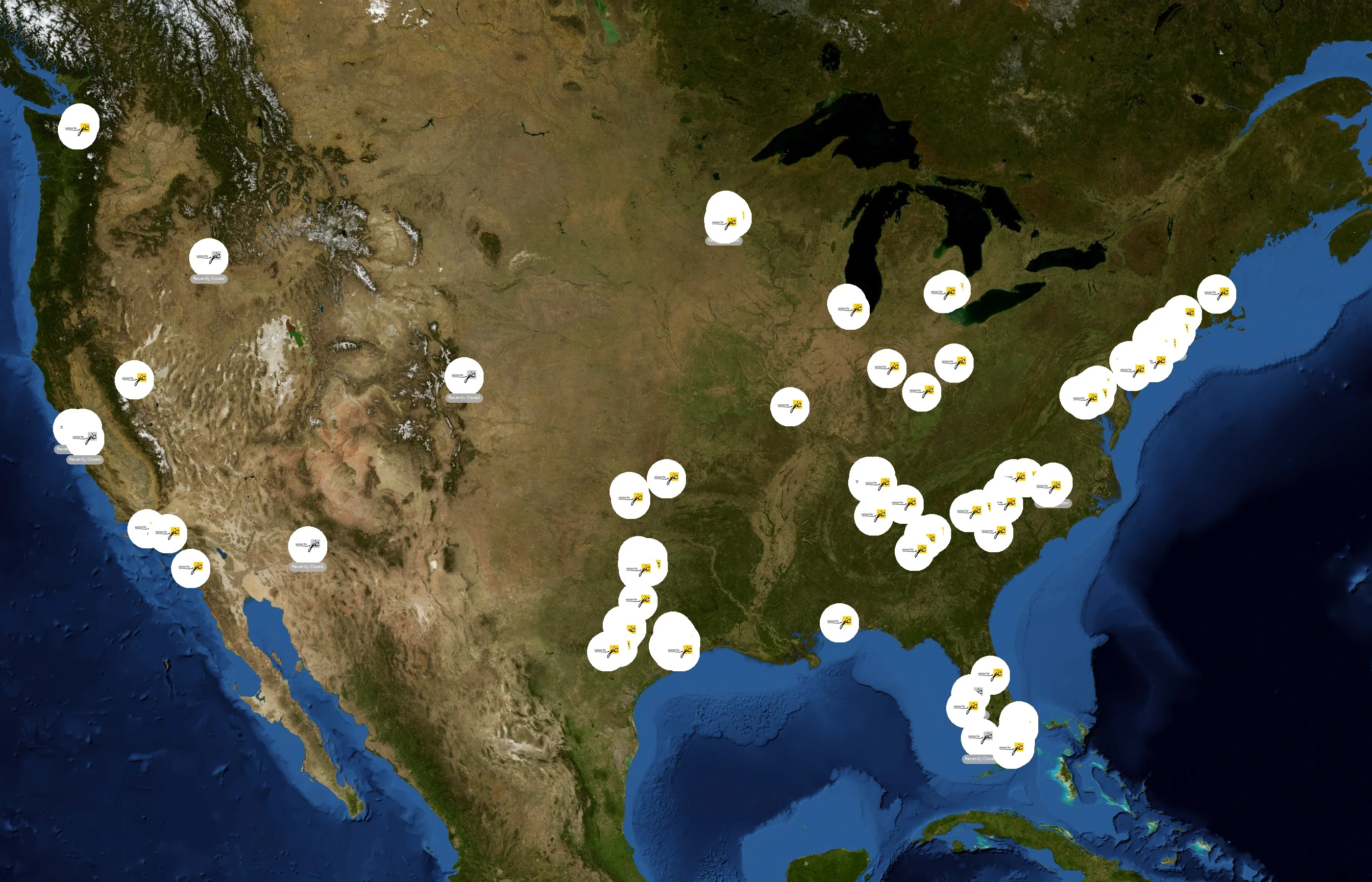 Salons by JC state distribution