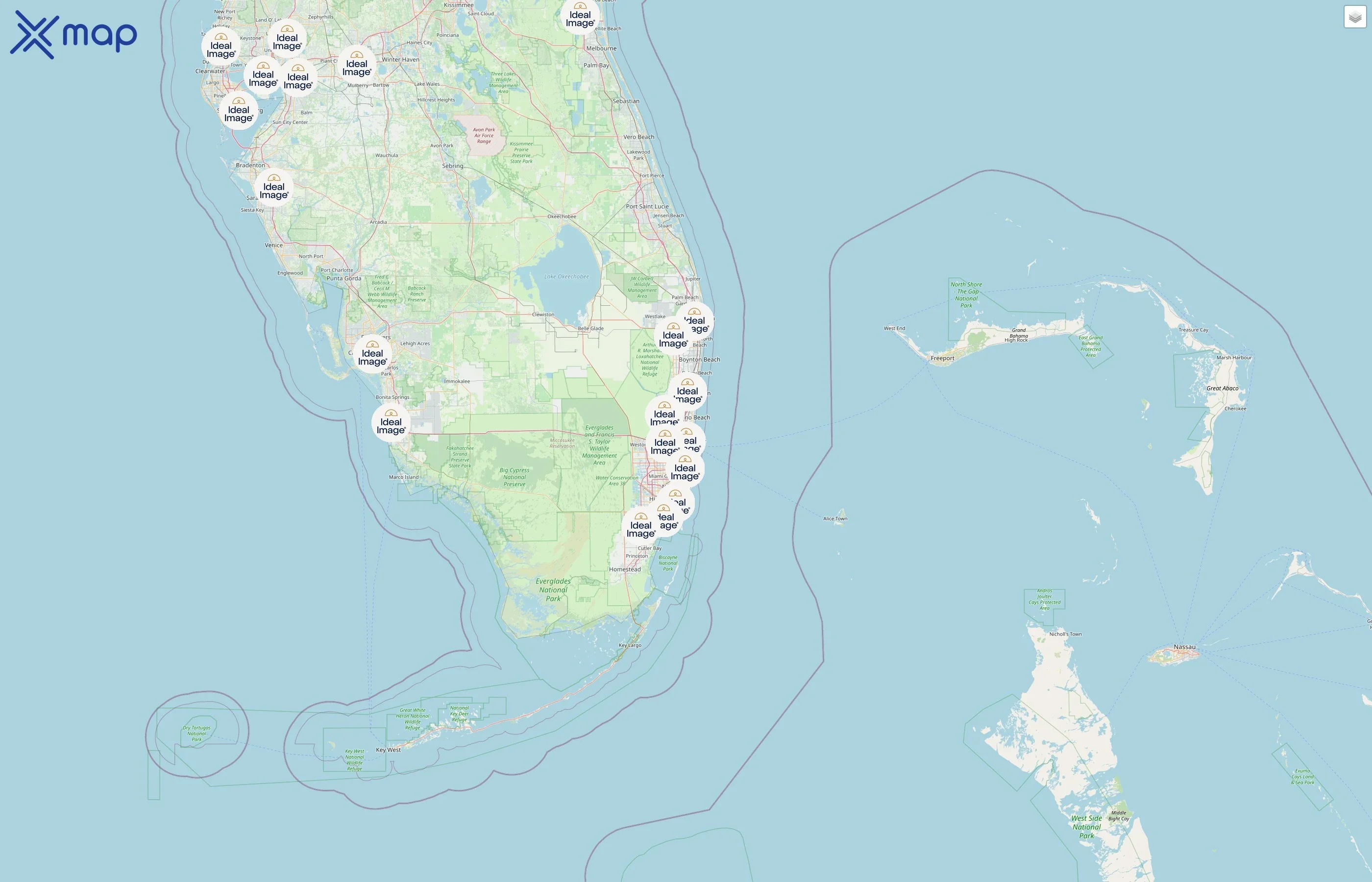 Ideal Image street hotspots