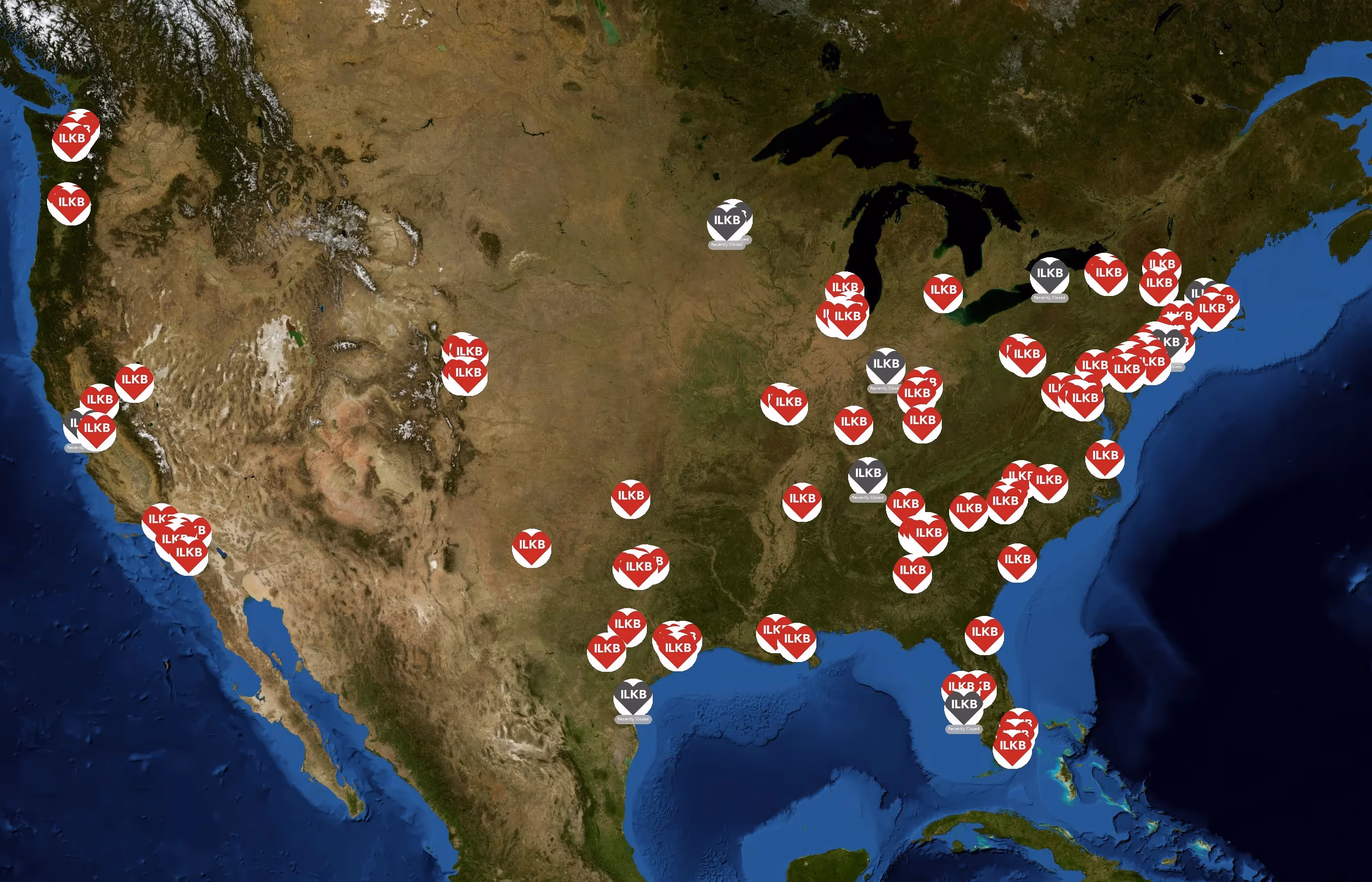I Love Kickboxing state distribution