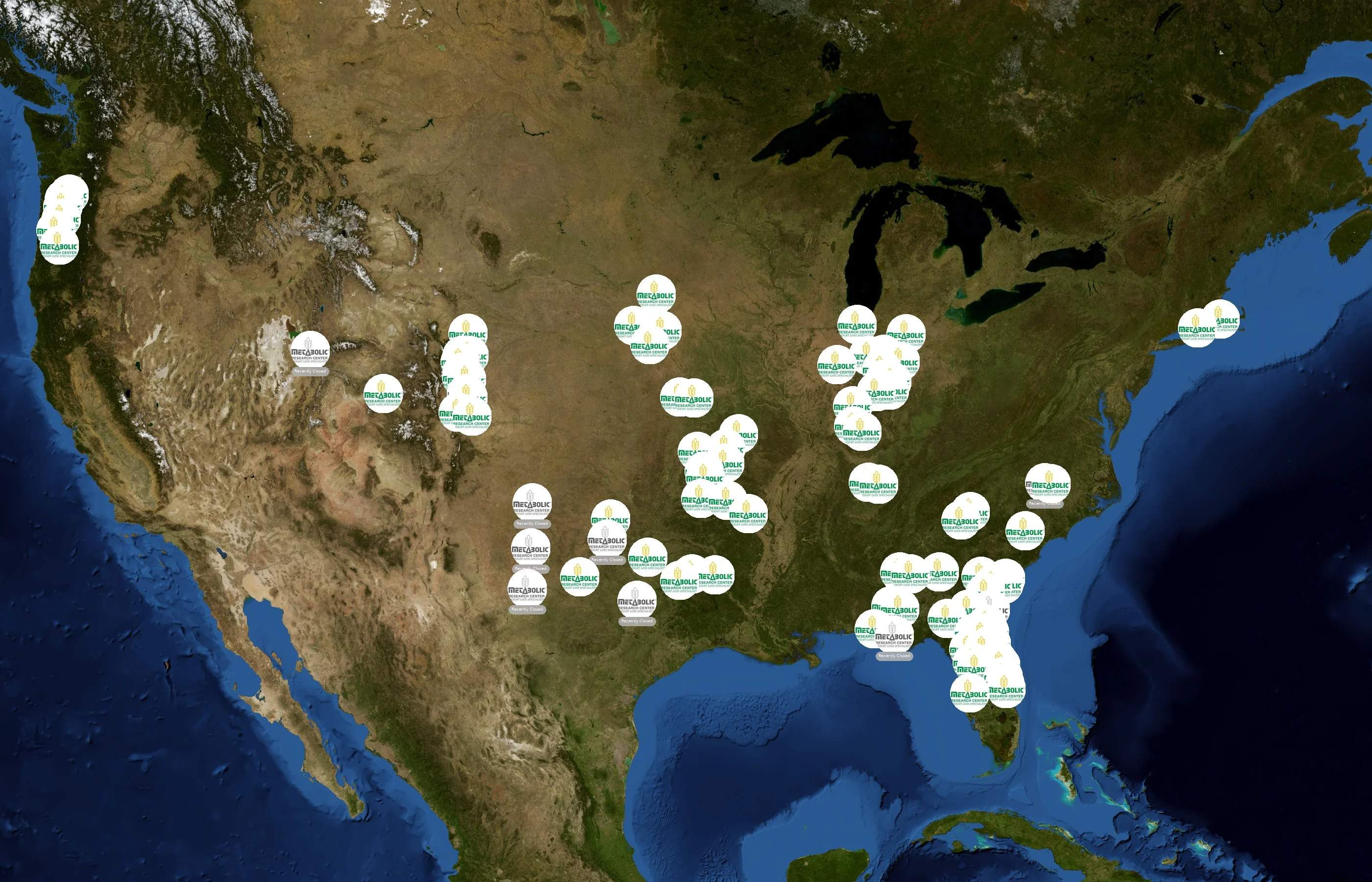 Metabolic Research Center state distribution