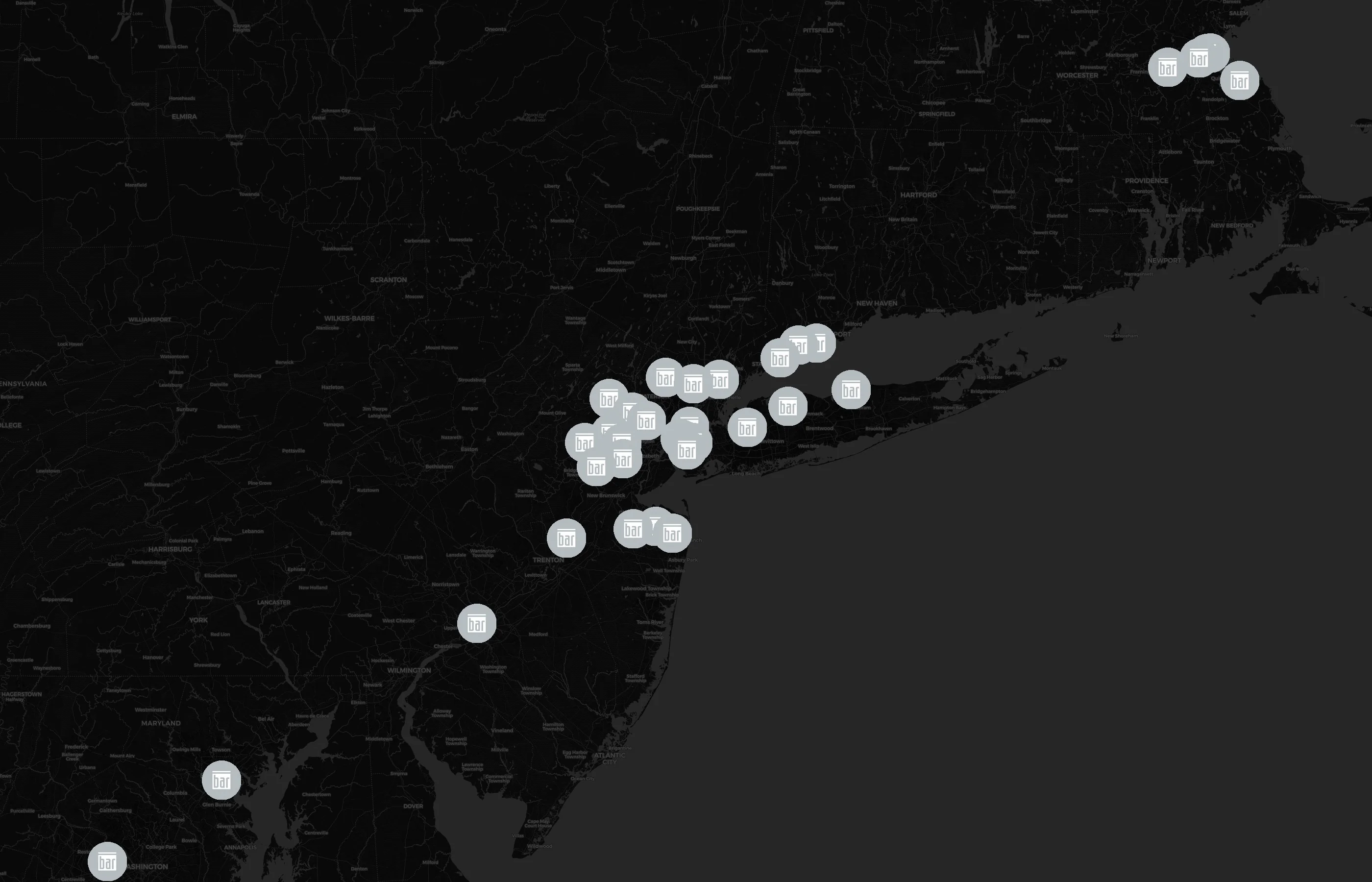 The Bar Method city distribution