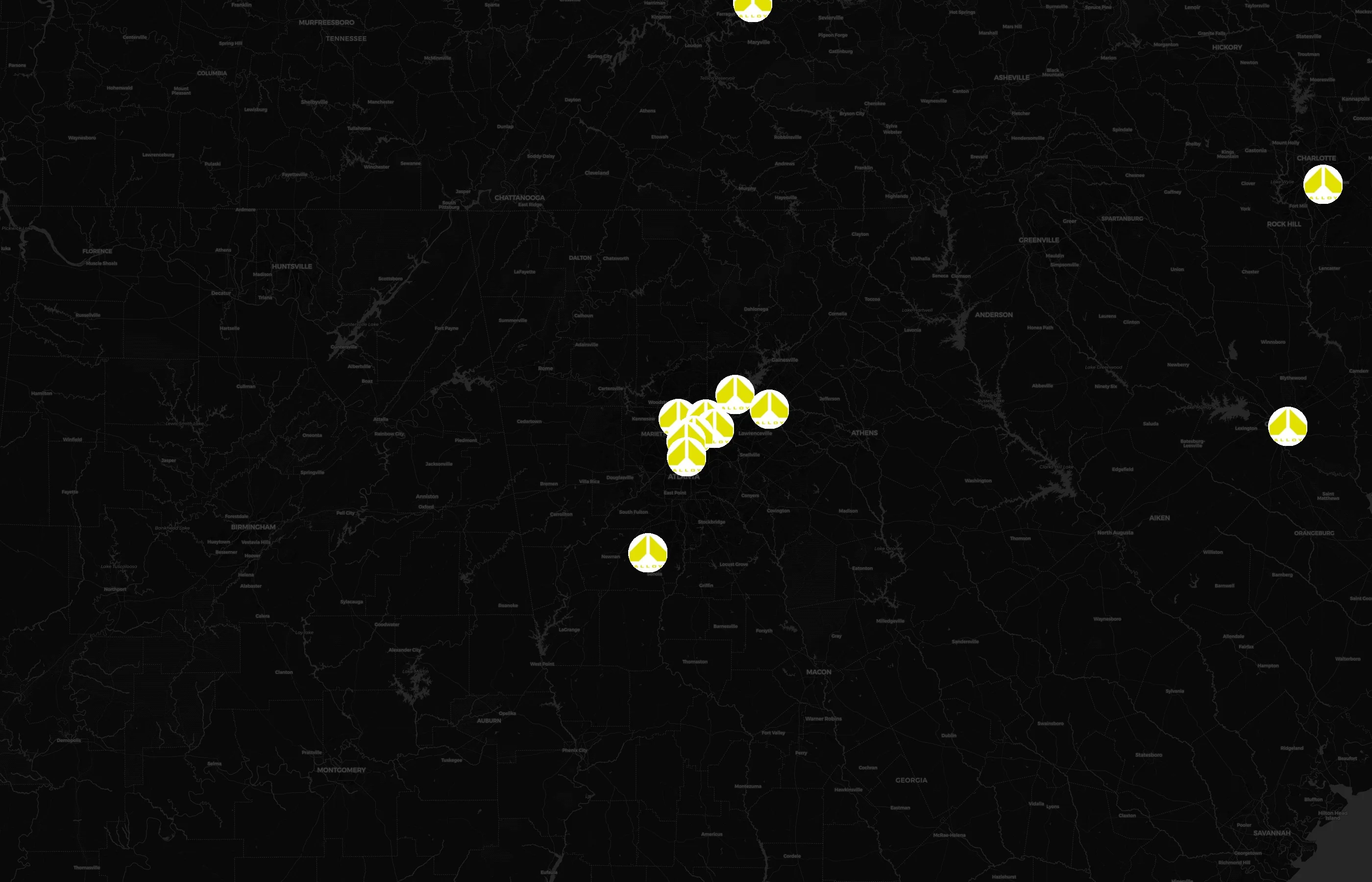 Alloy Personal Training city distribution