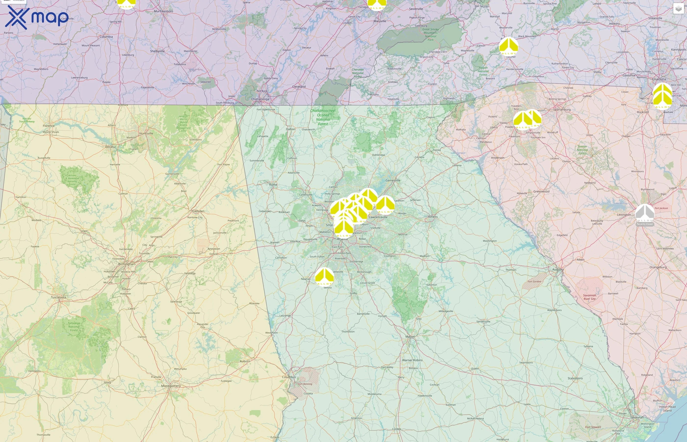 Alloy Personal Training street hotspots
