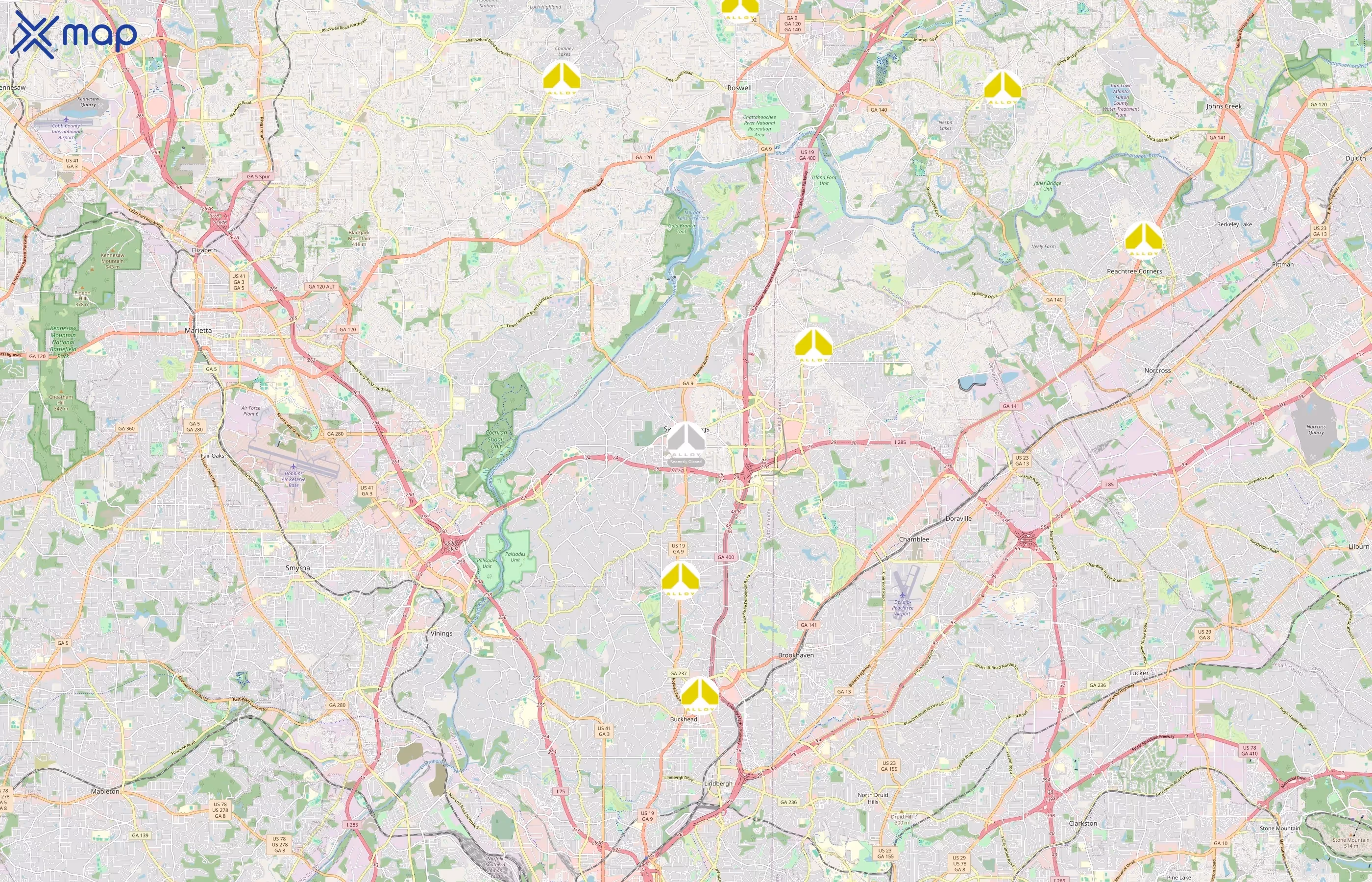 Alloy Personal Training area coverage