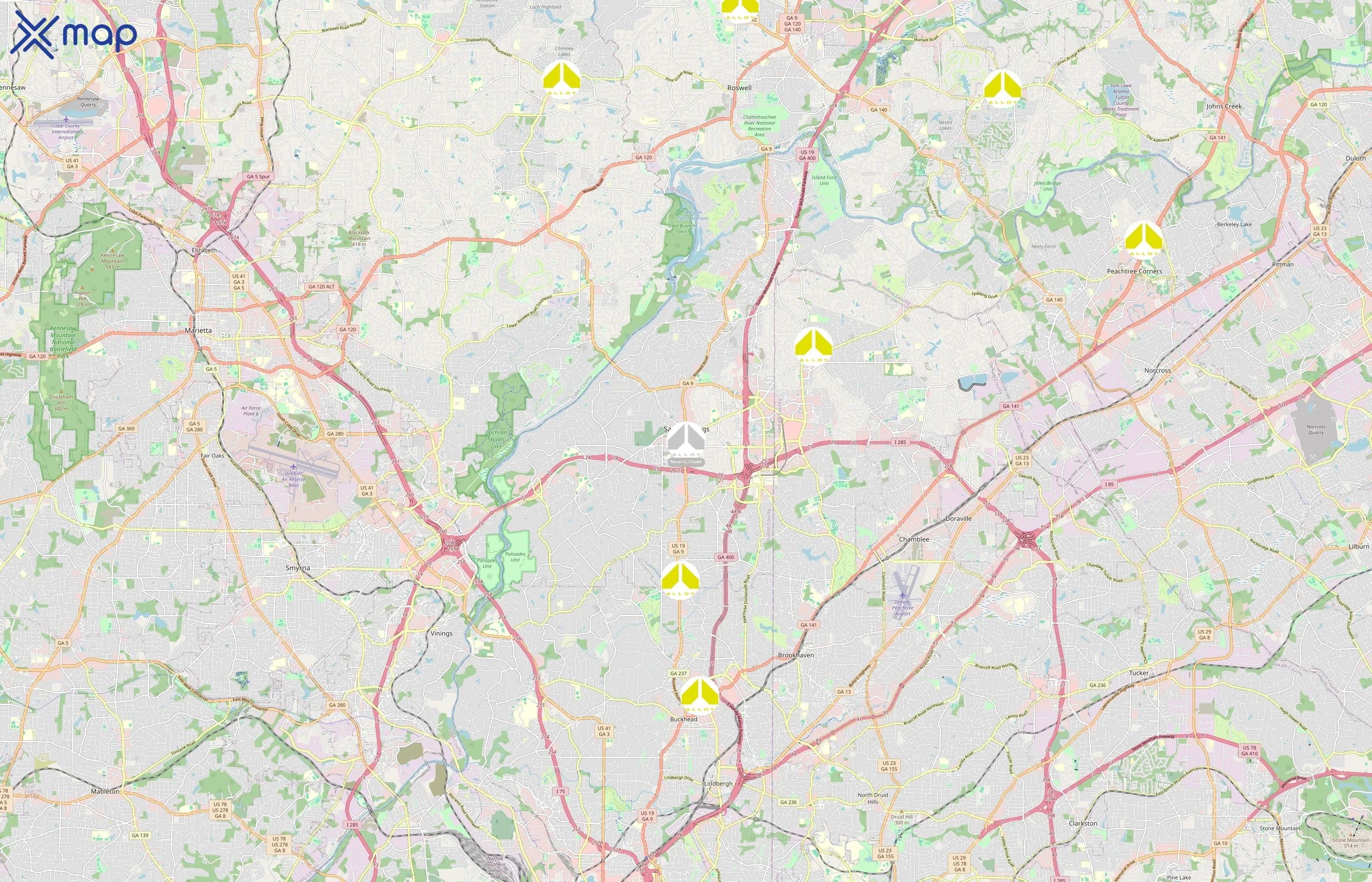 Alloy Personal Training area coverage