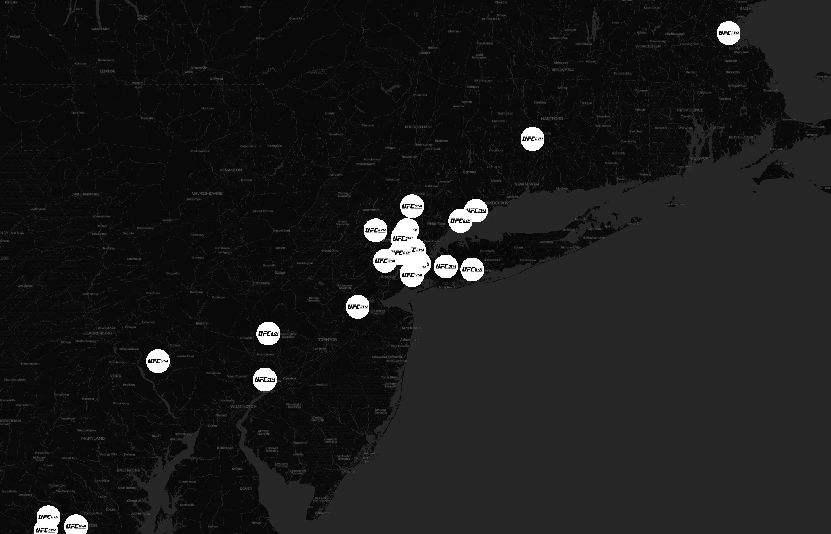UFC Gym city distribution