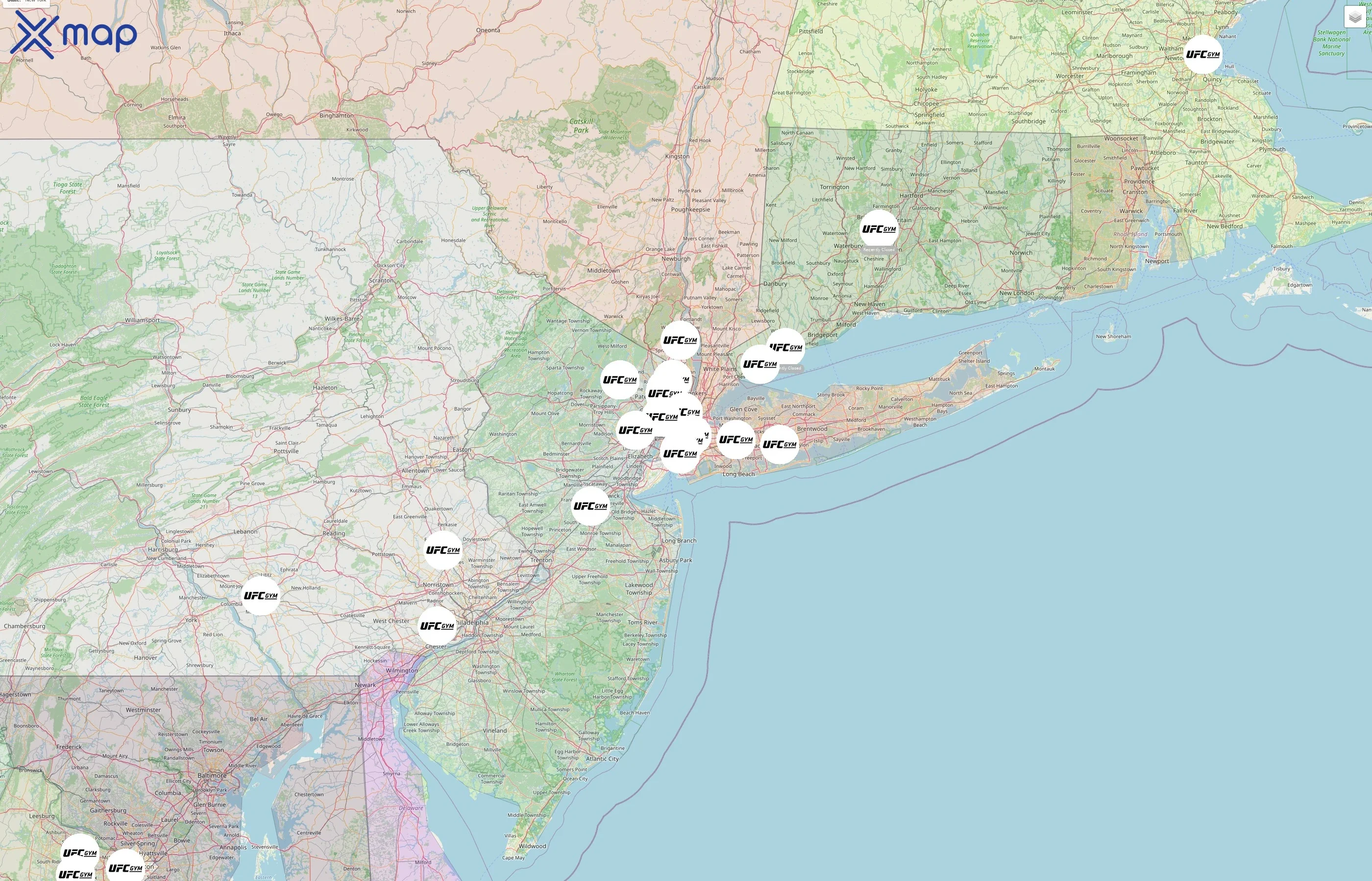 UFC Gym street hotspots