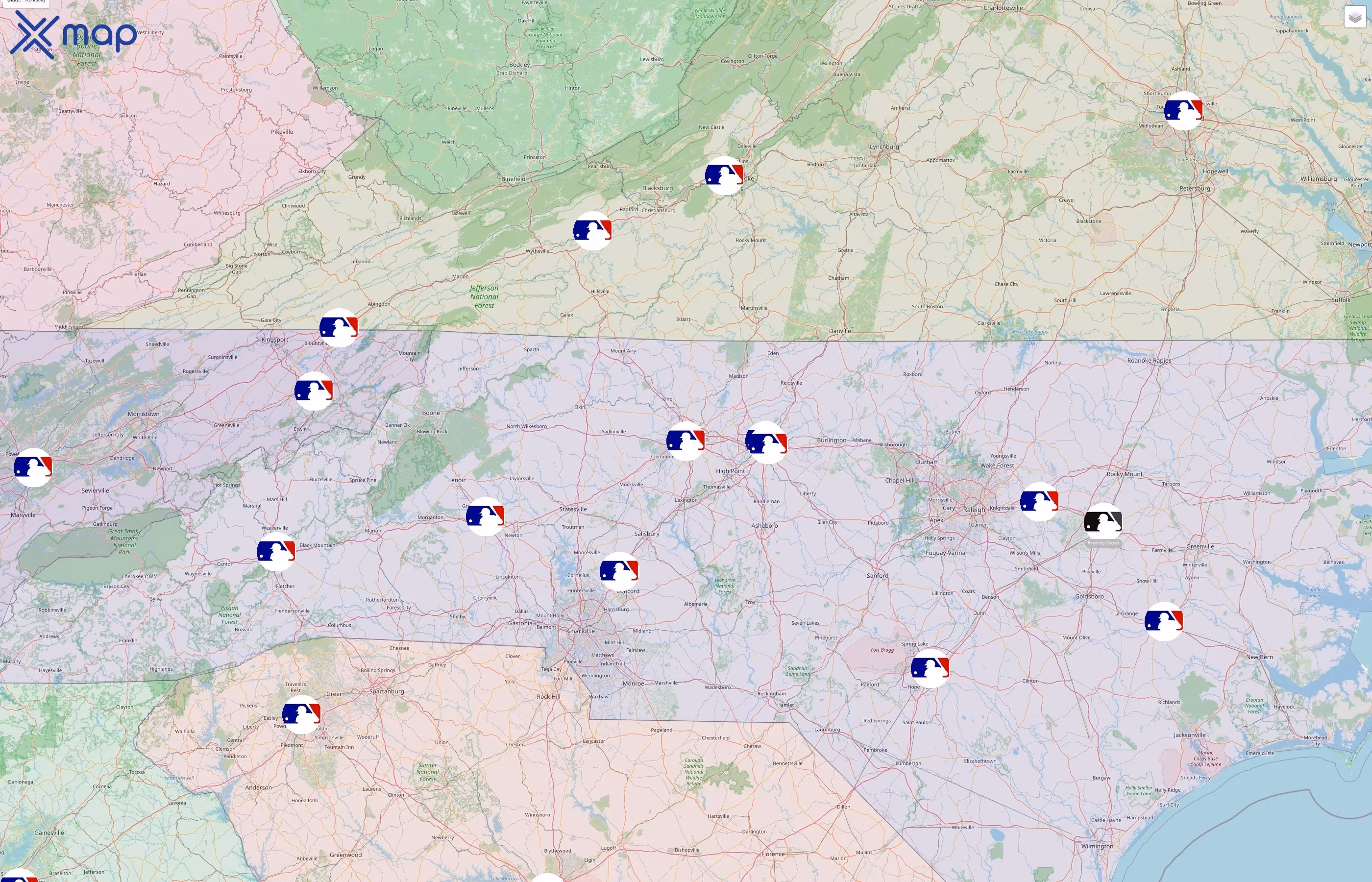 Minor League Baseball street hotspots