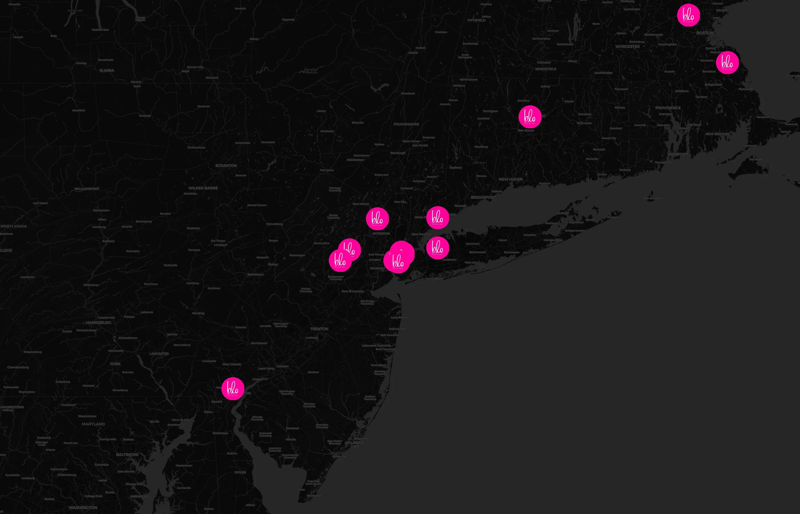 Blo Blow Dry Bar city distribution