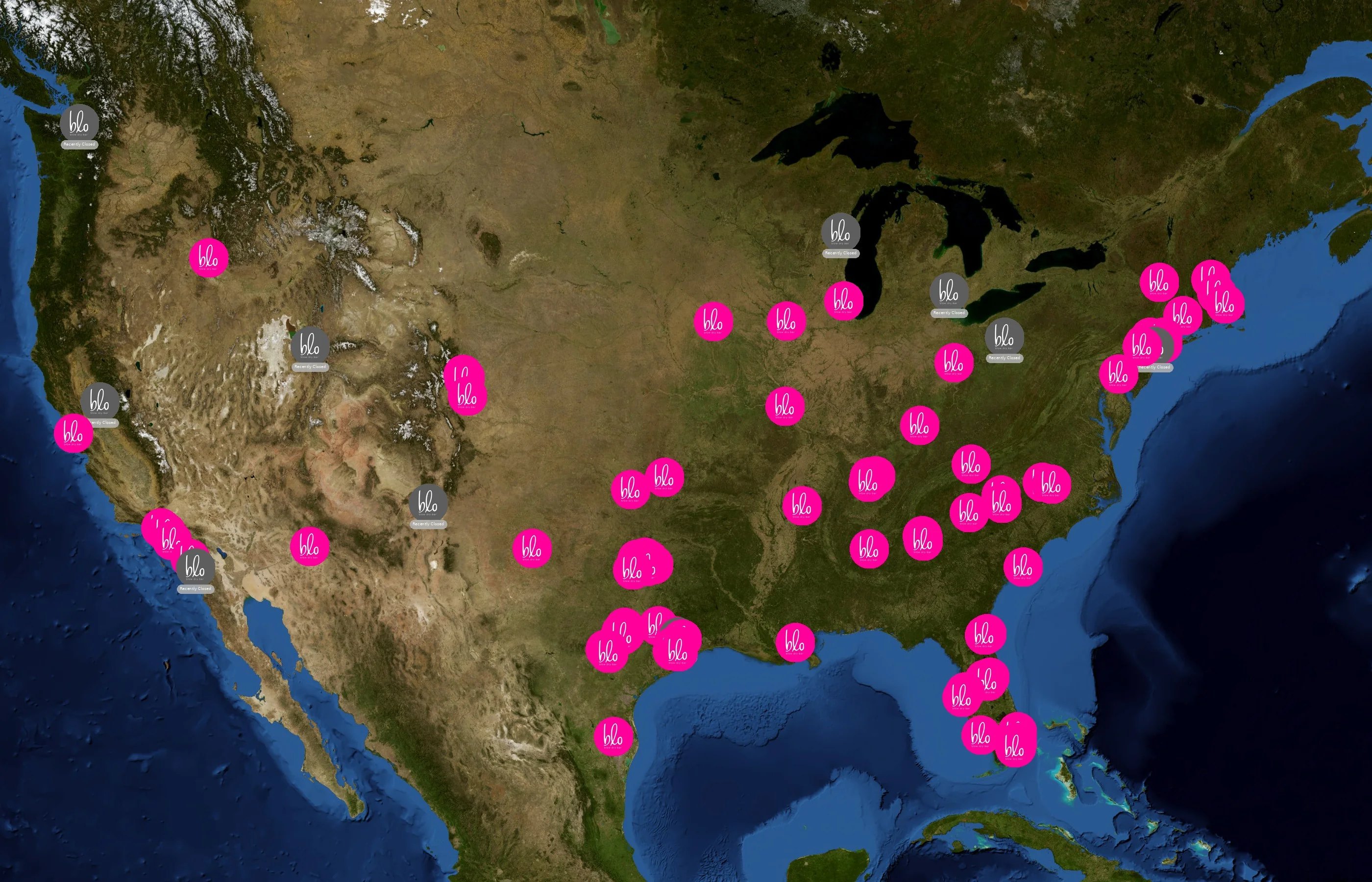 Blo Blow Dry Bar state distribution