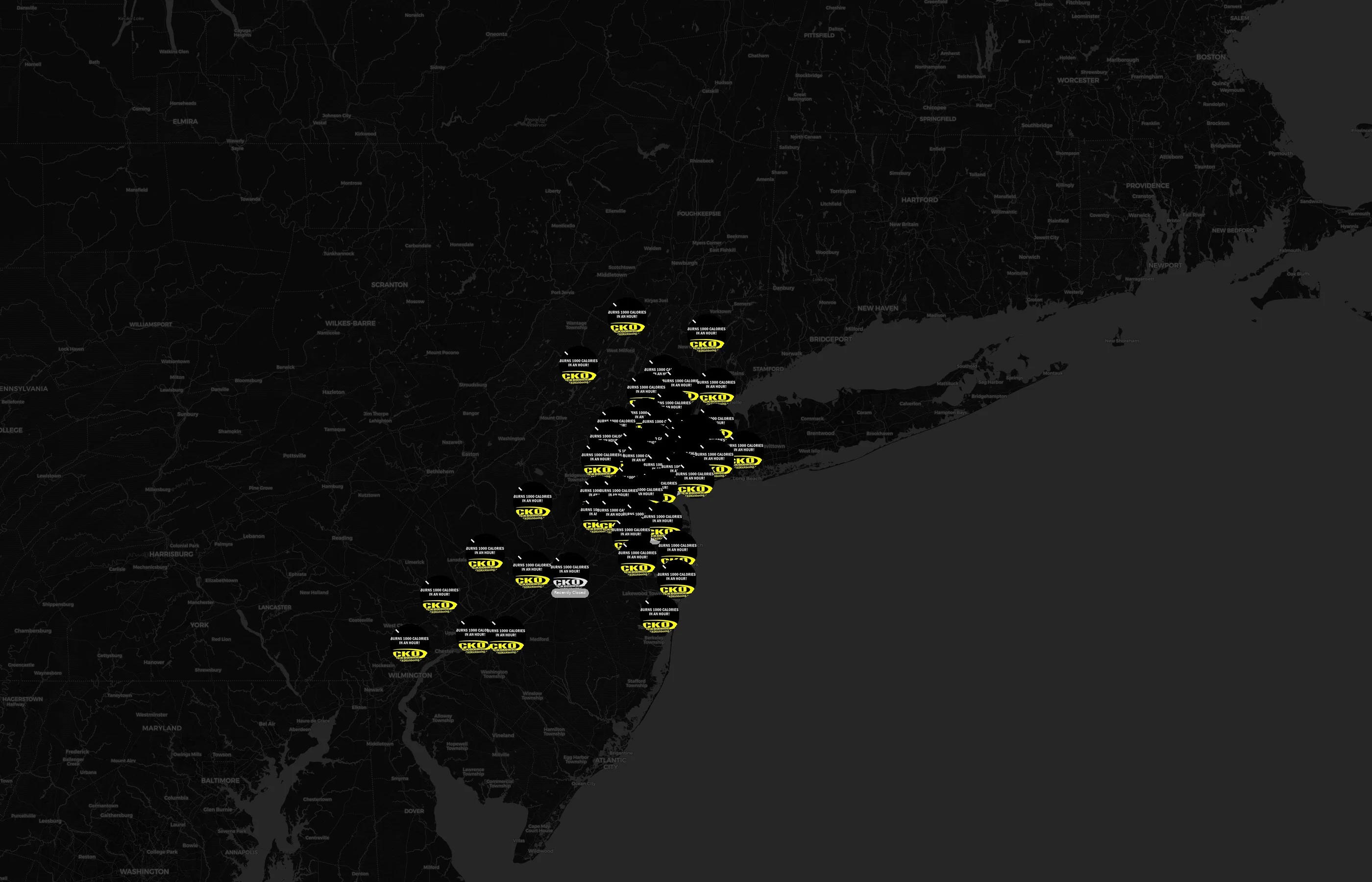 CKO Kickboxing city distribution