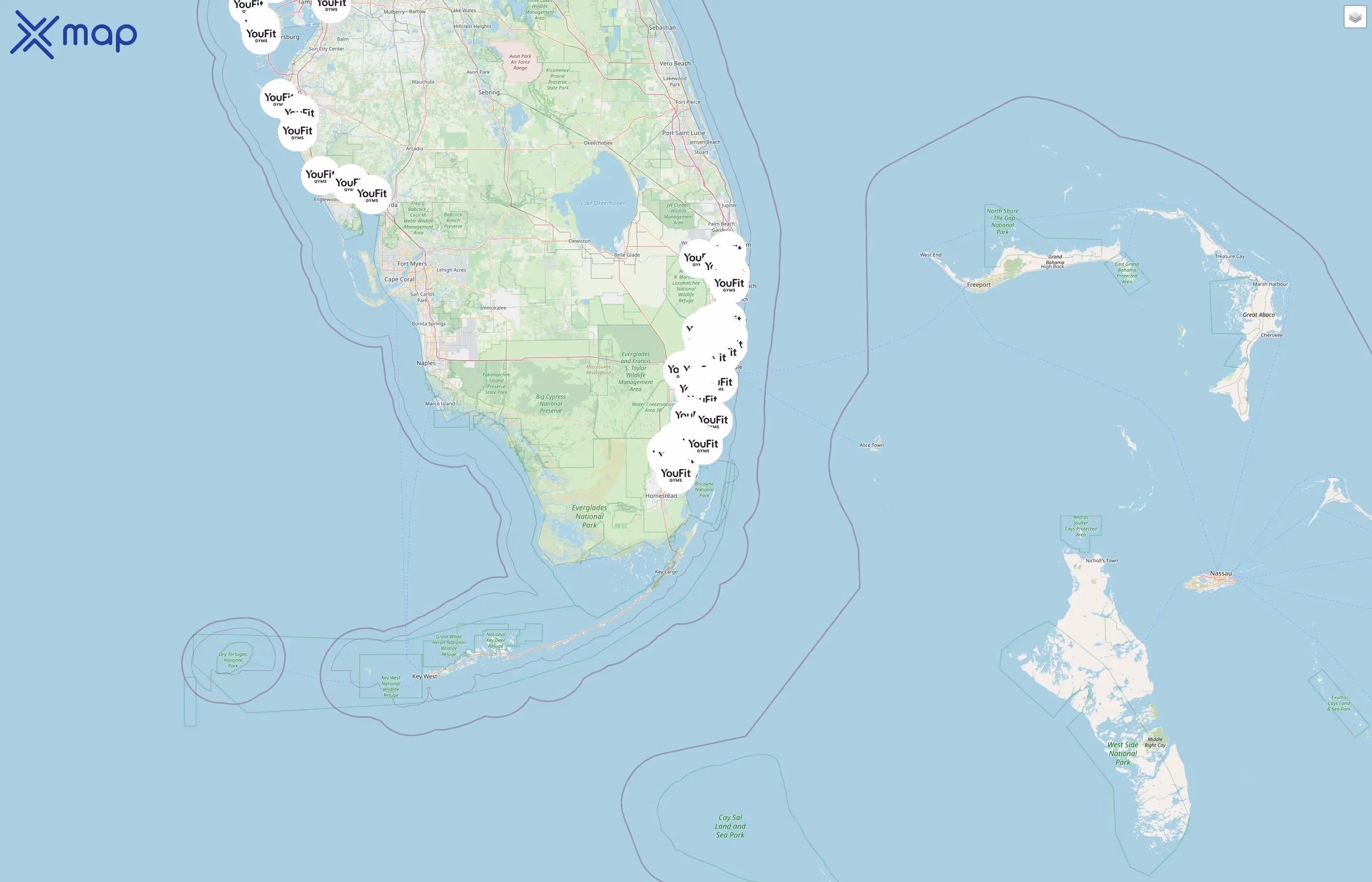 YouFit Gyms street hotspots