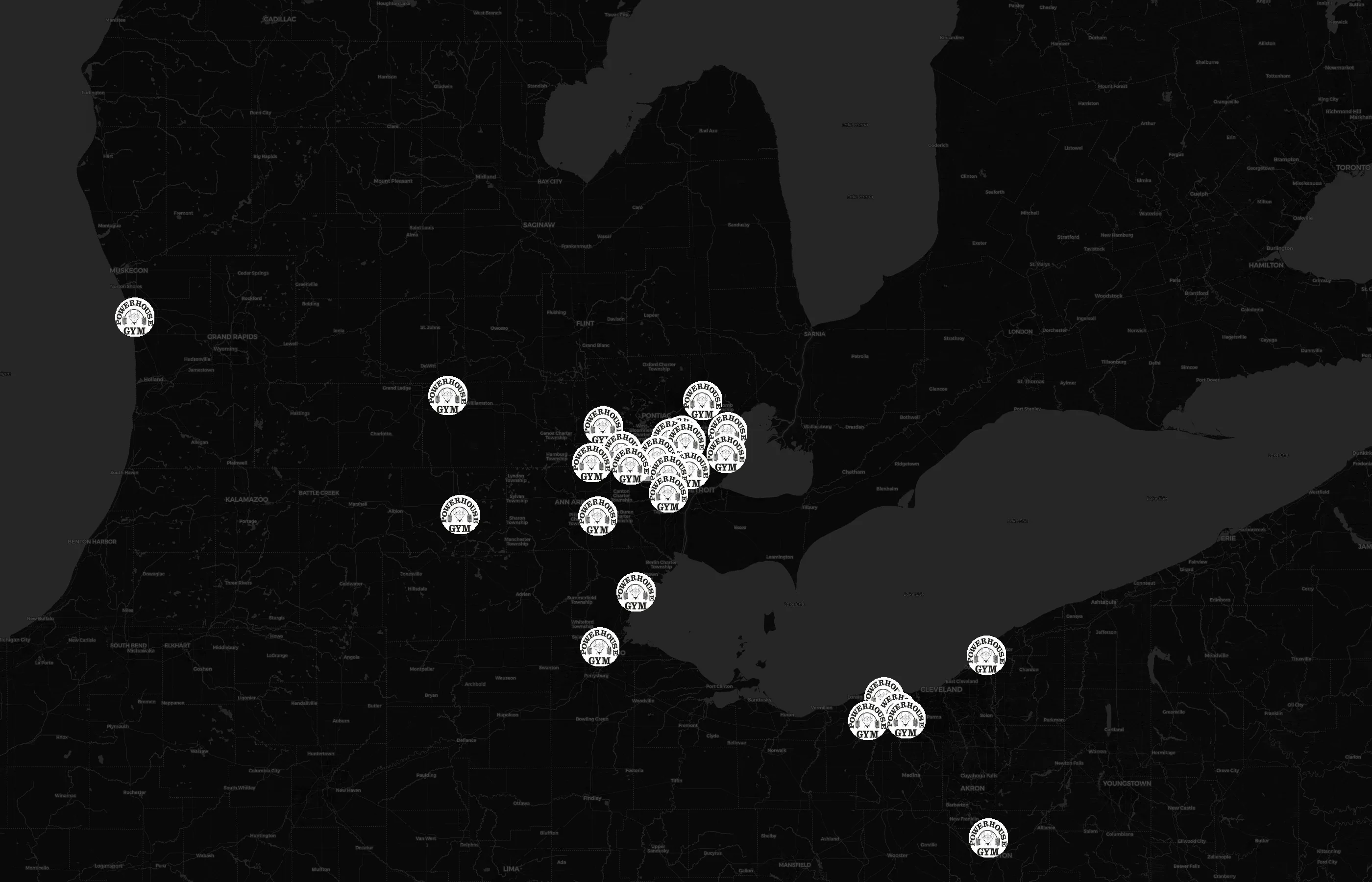 Powerhouse Gym city distribution