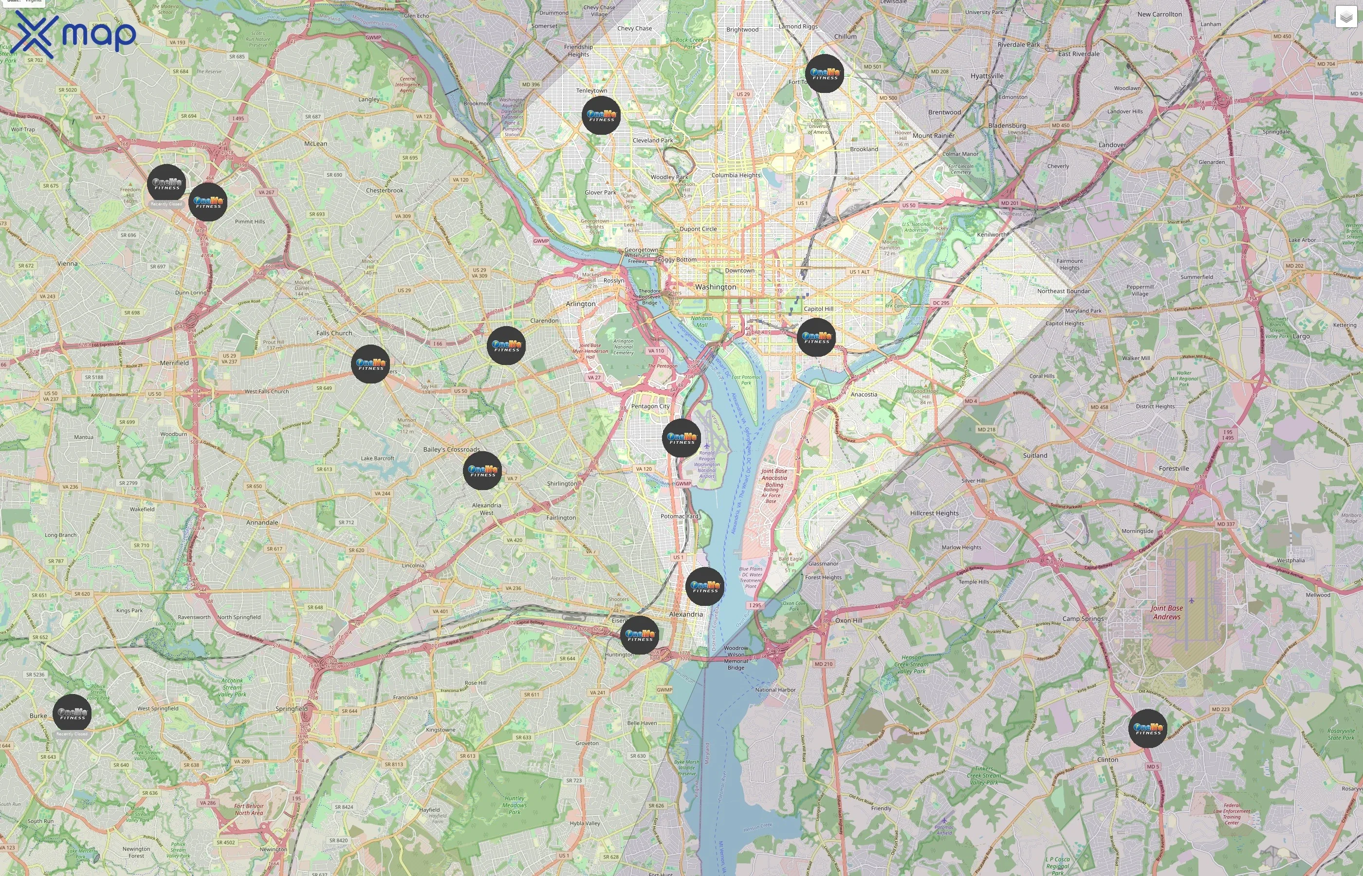 Onelife Fitness traffic data