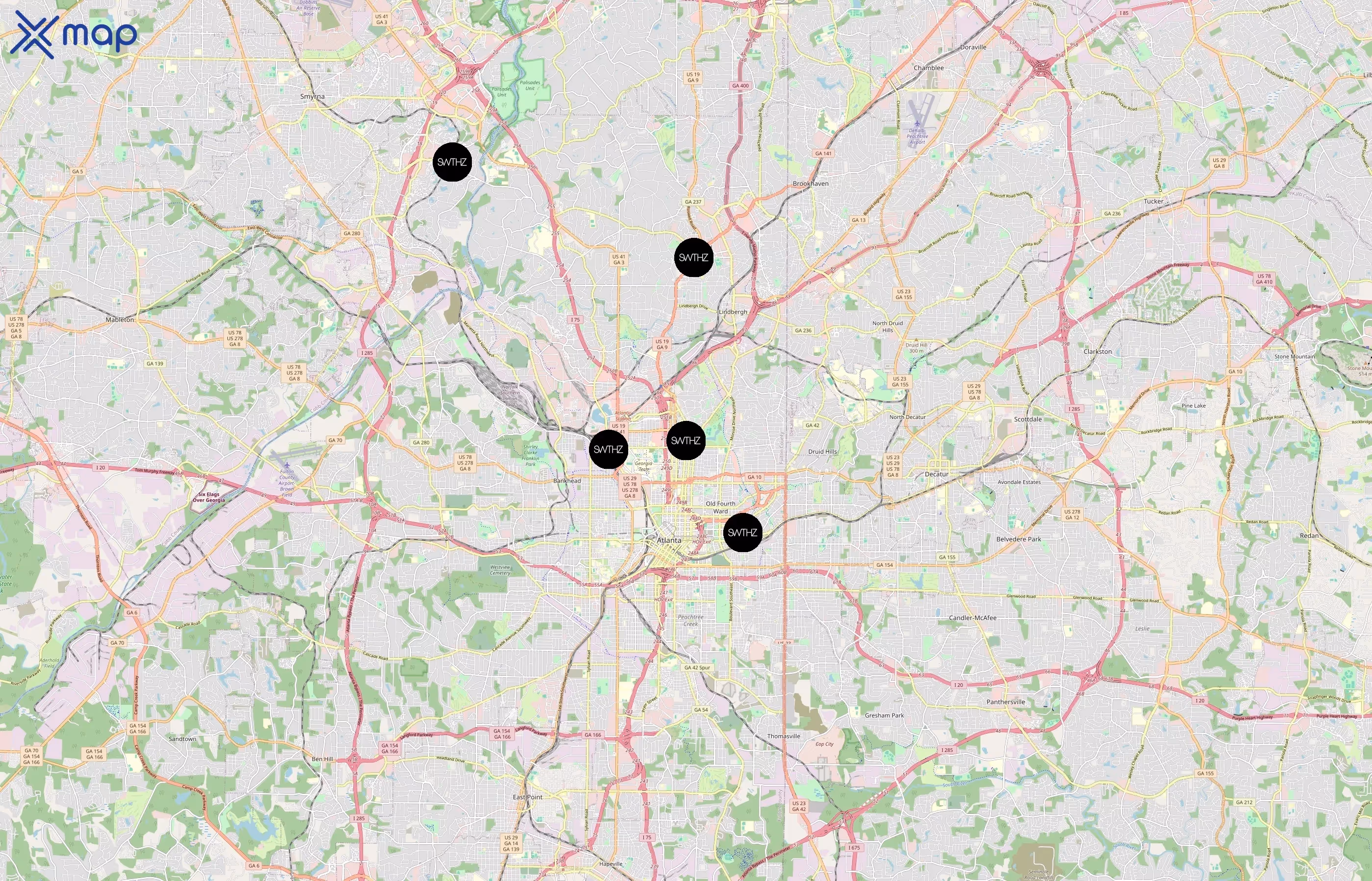 SweatHouz area coverage