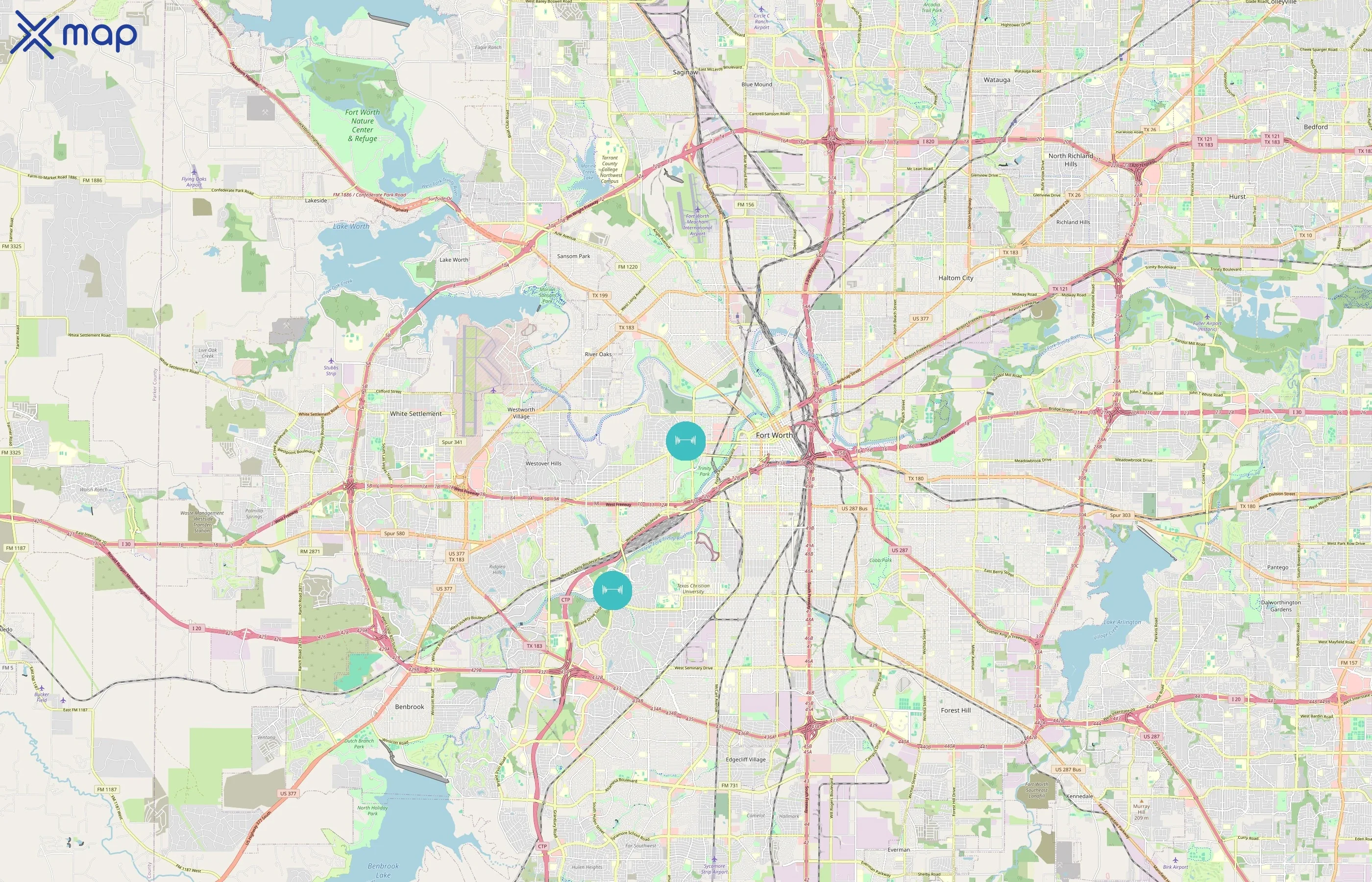 BODYBAR Pilates area coverage