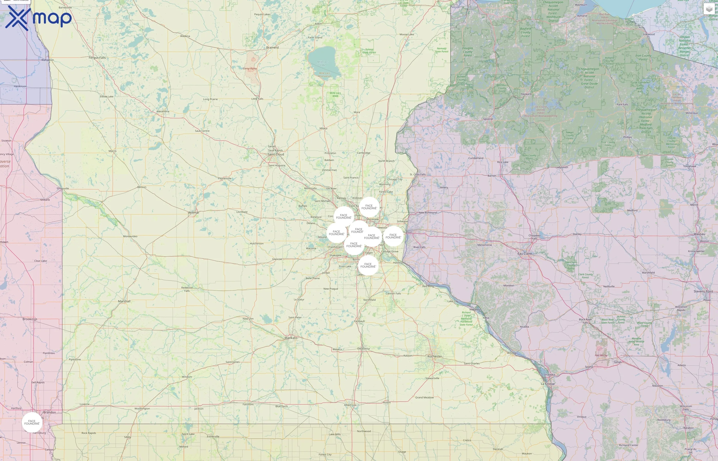 Face Foundrié street hotspots