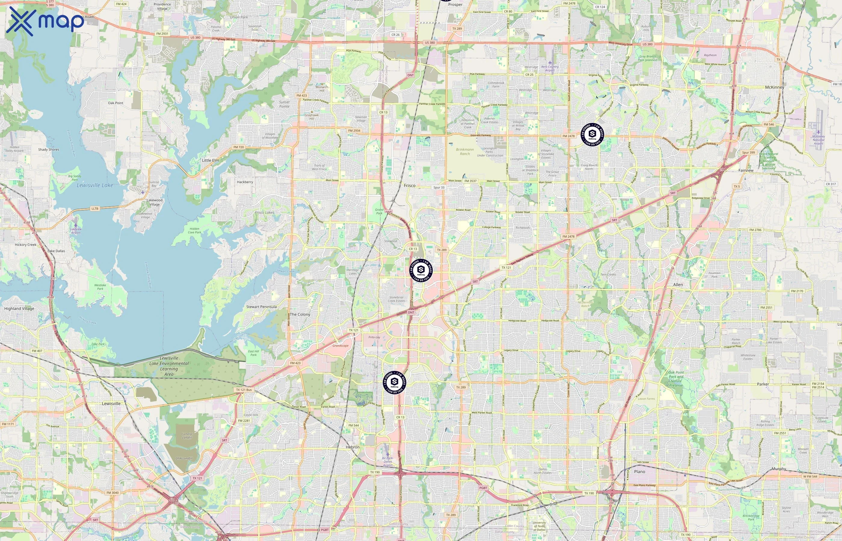 KidStrong area coverage