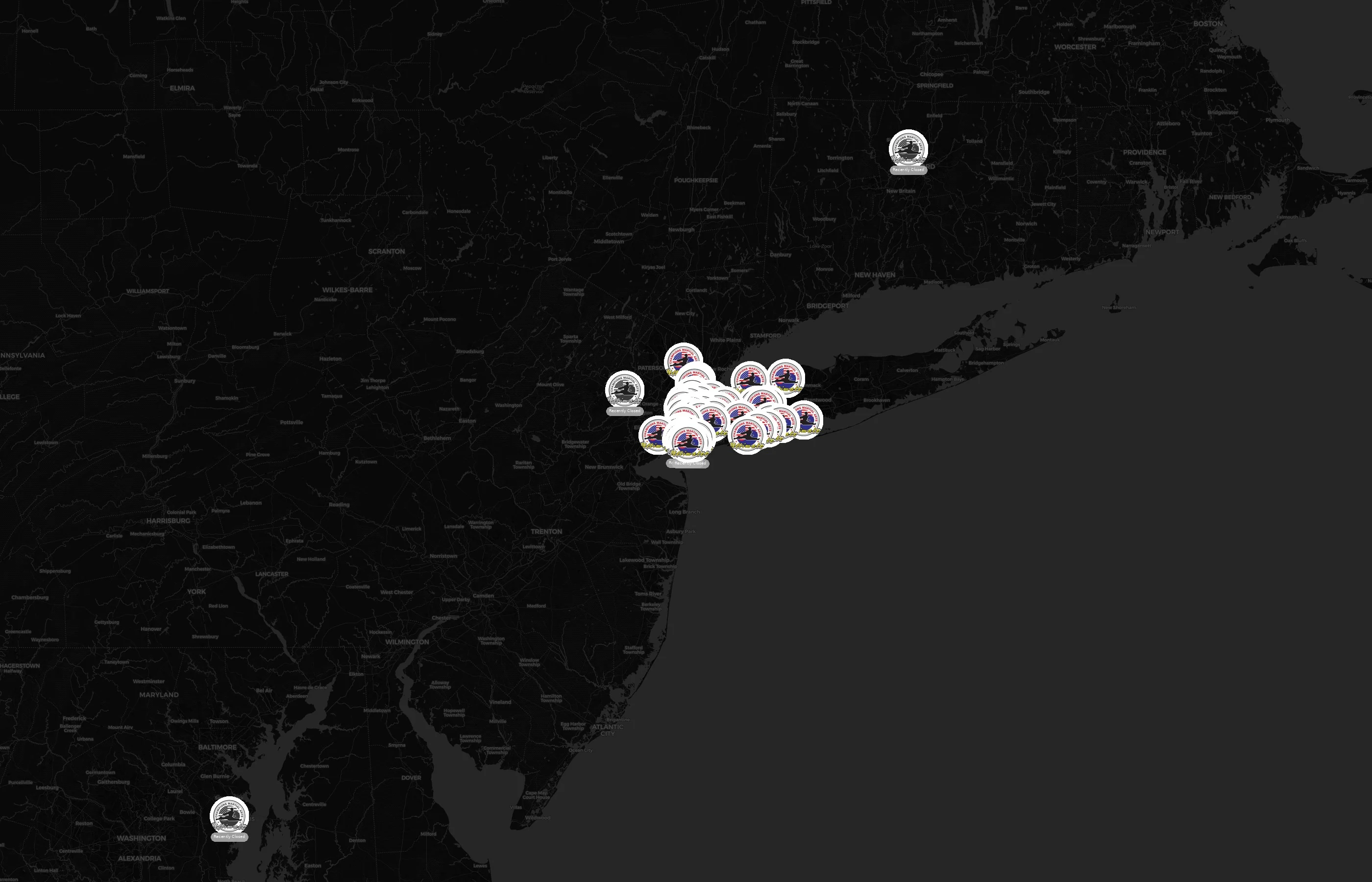 Champions Martial Arts city distribution