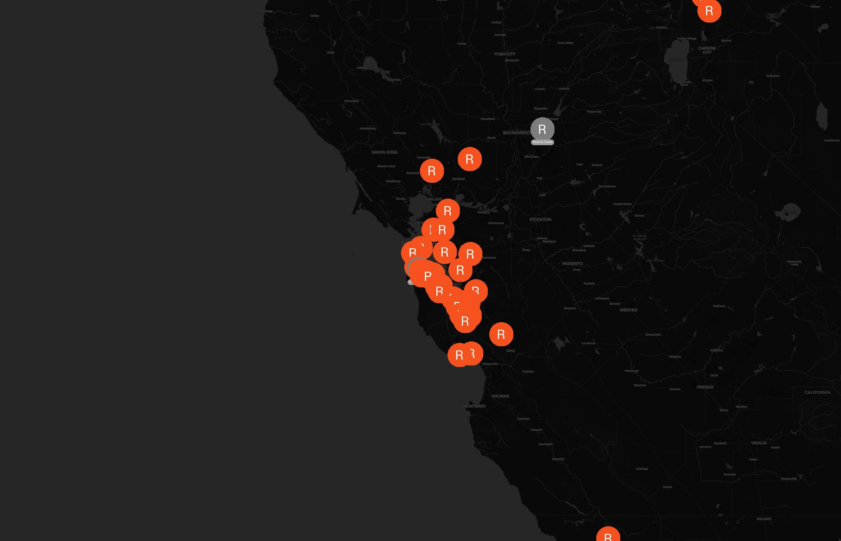 World Cup Soccer Camps city distribution