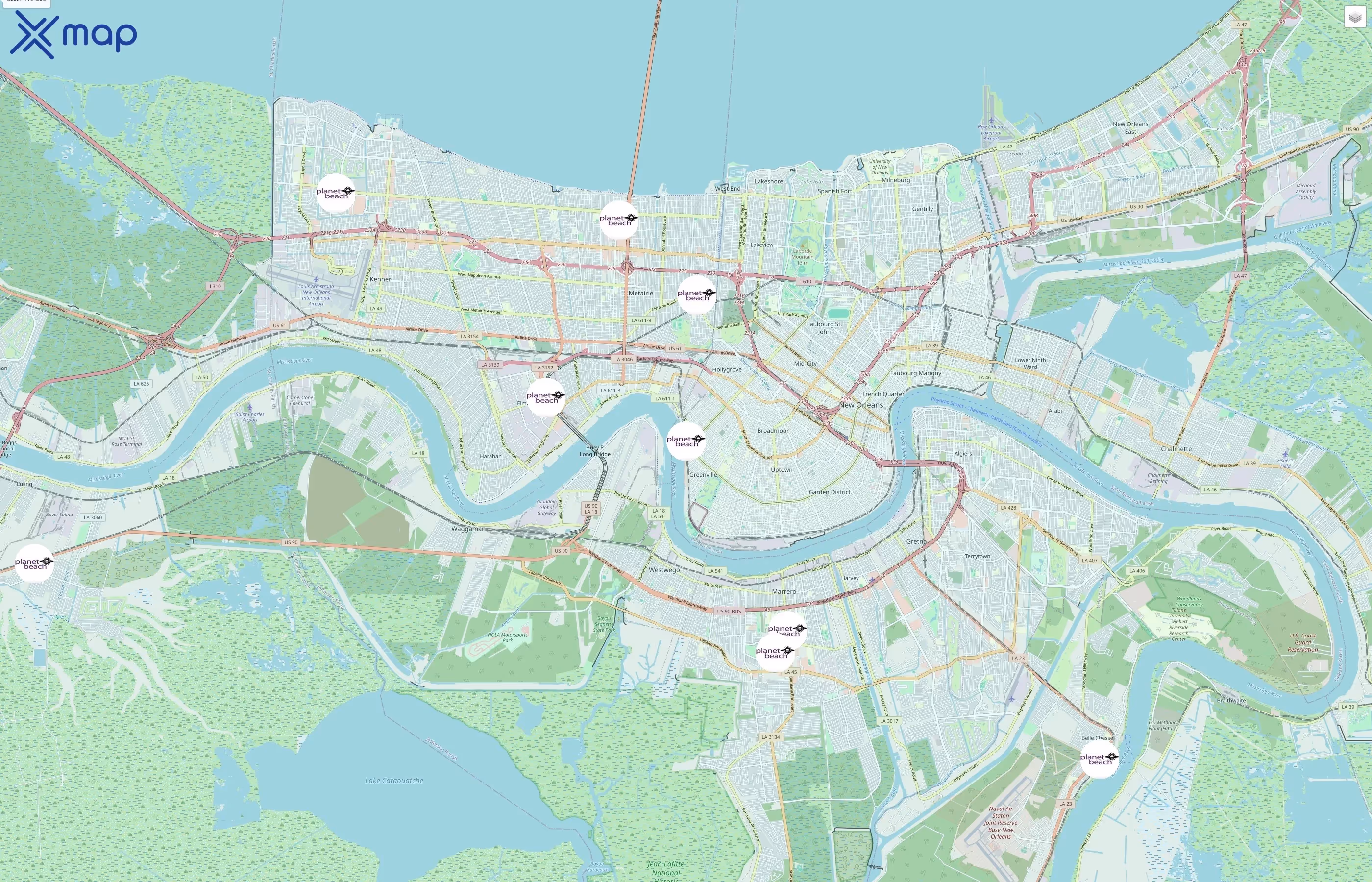 Planet Beach traffic data