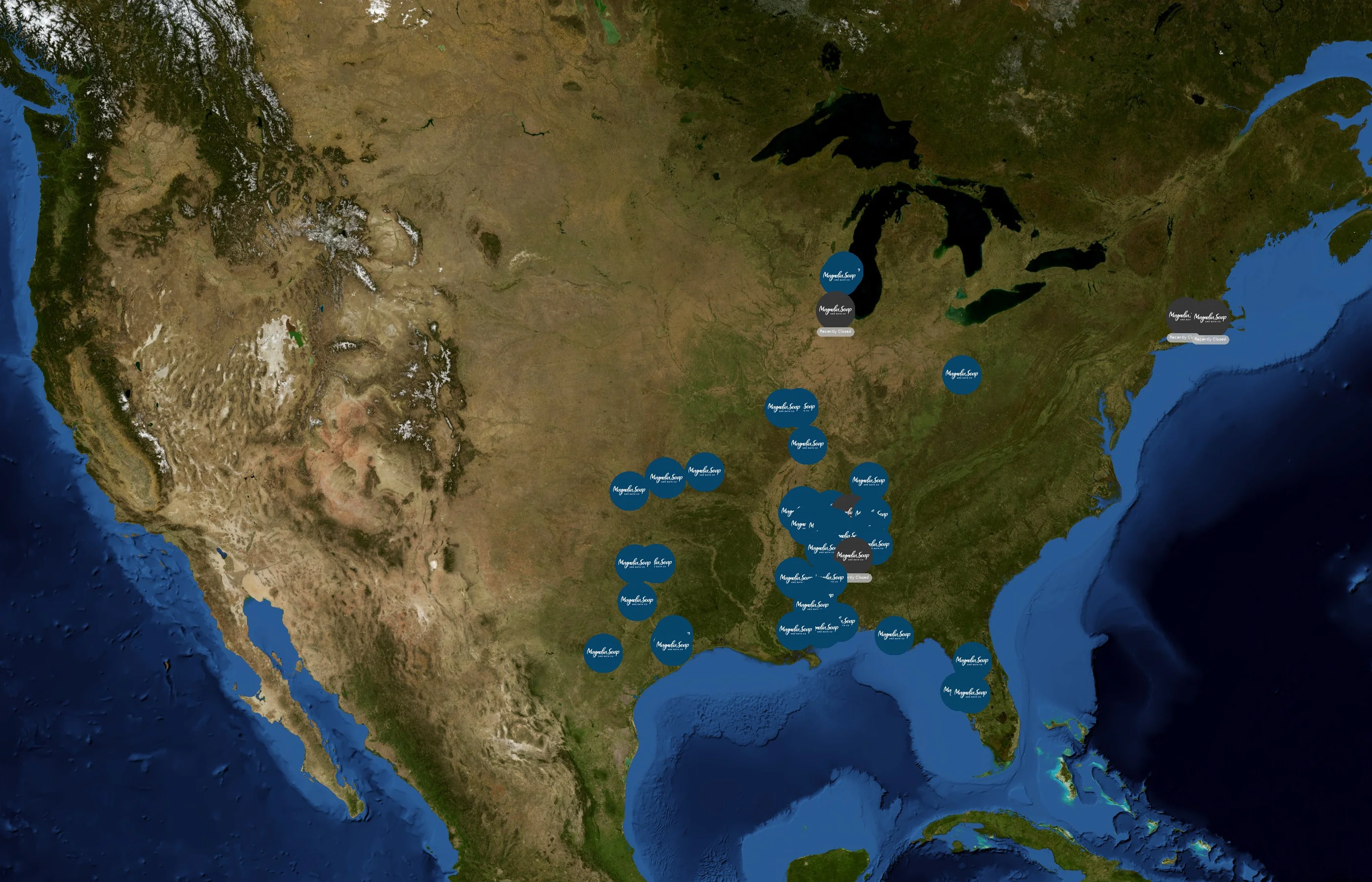 Magnolia Soap & Bath Co. state distribution