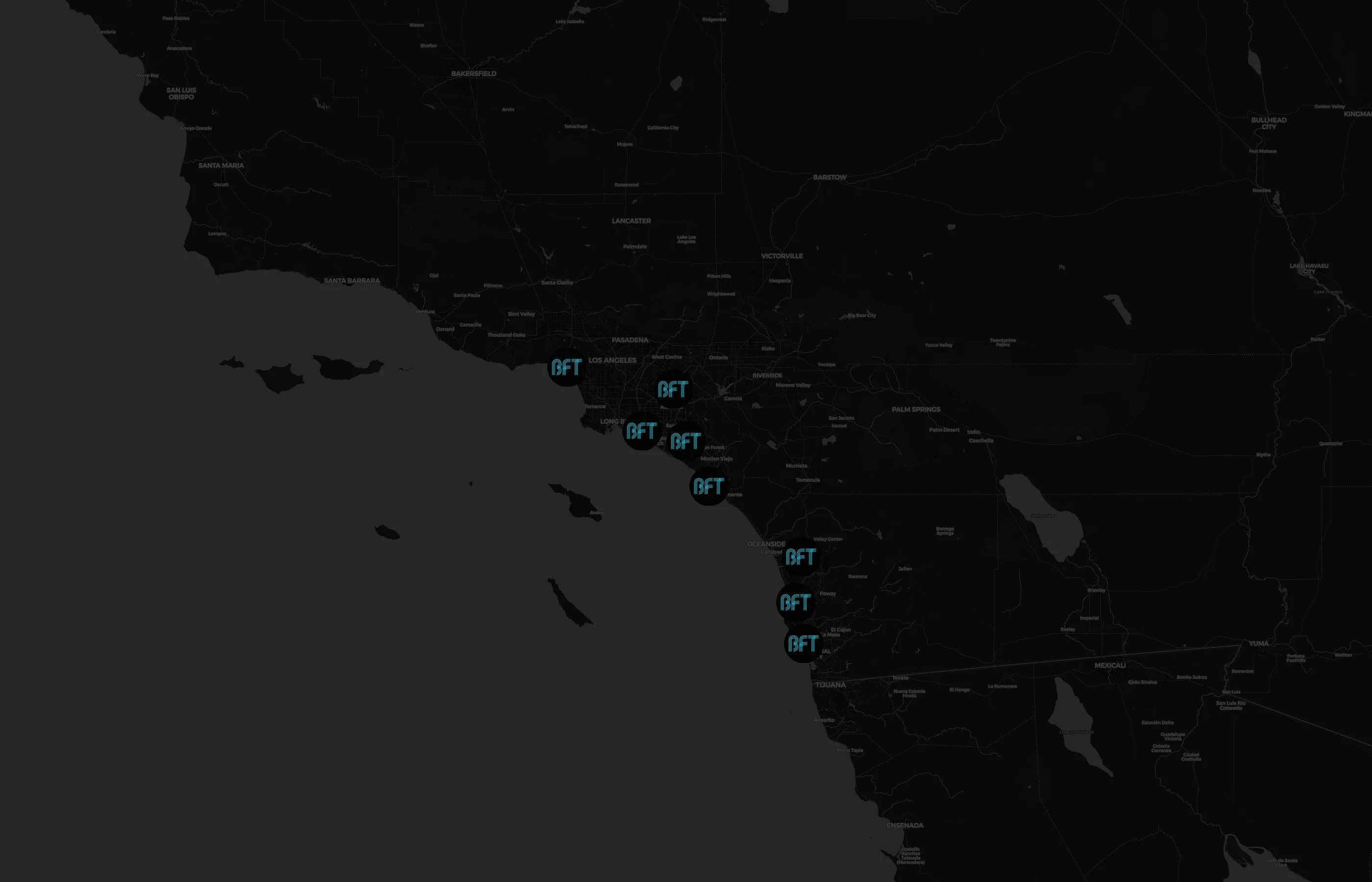 Body Fit Training city distribution
