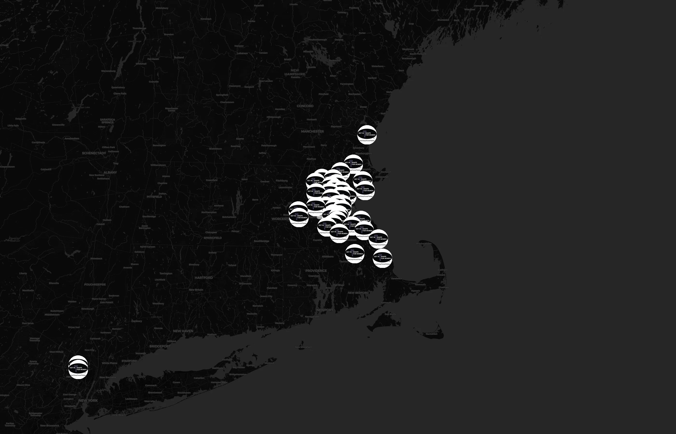 Get In Shape For Women city distribution