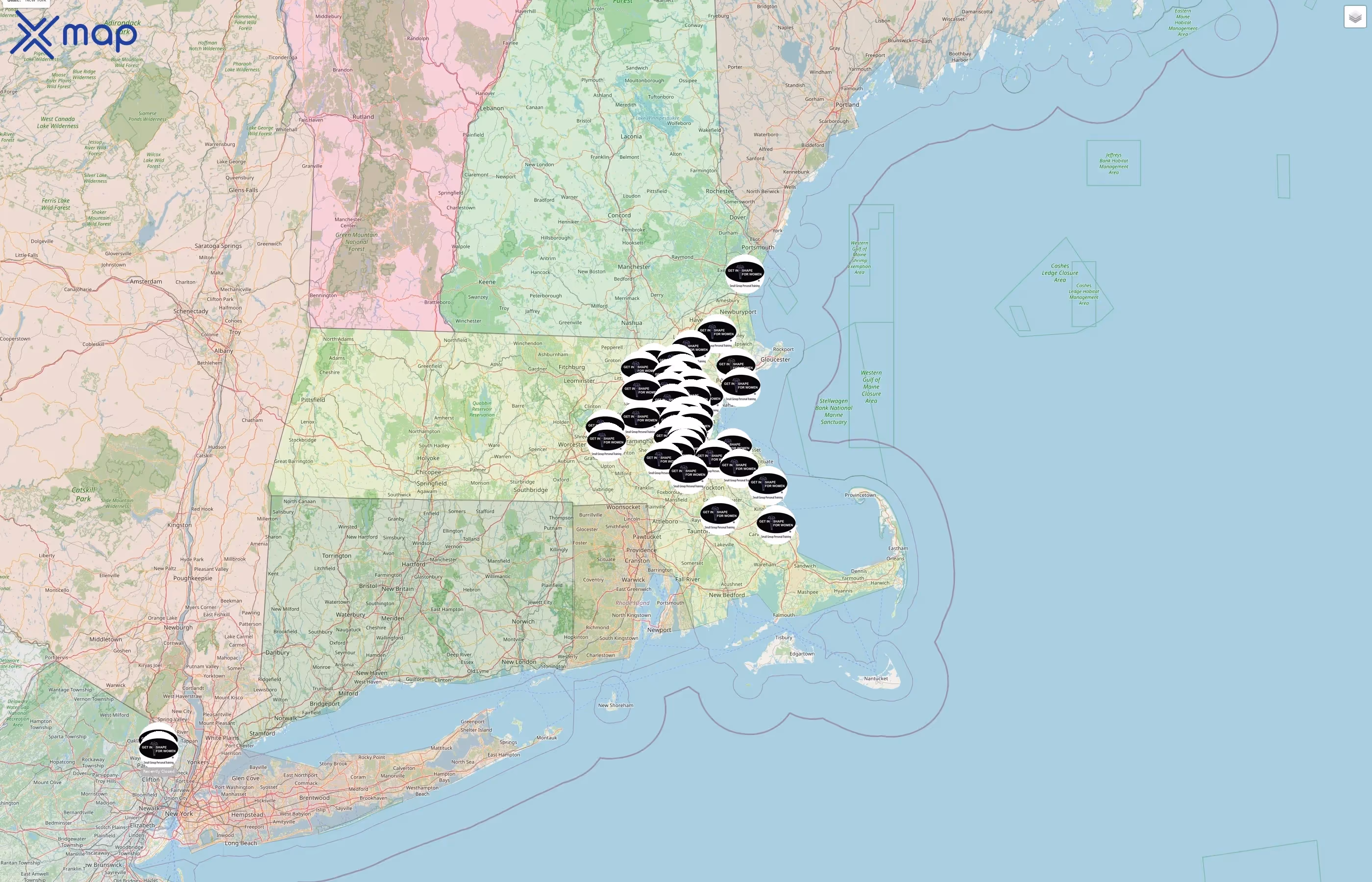 Get In Shape For Women street hotspots