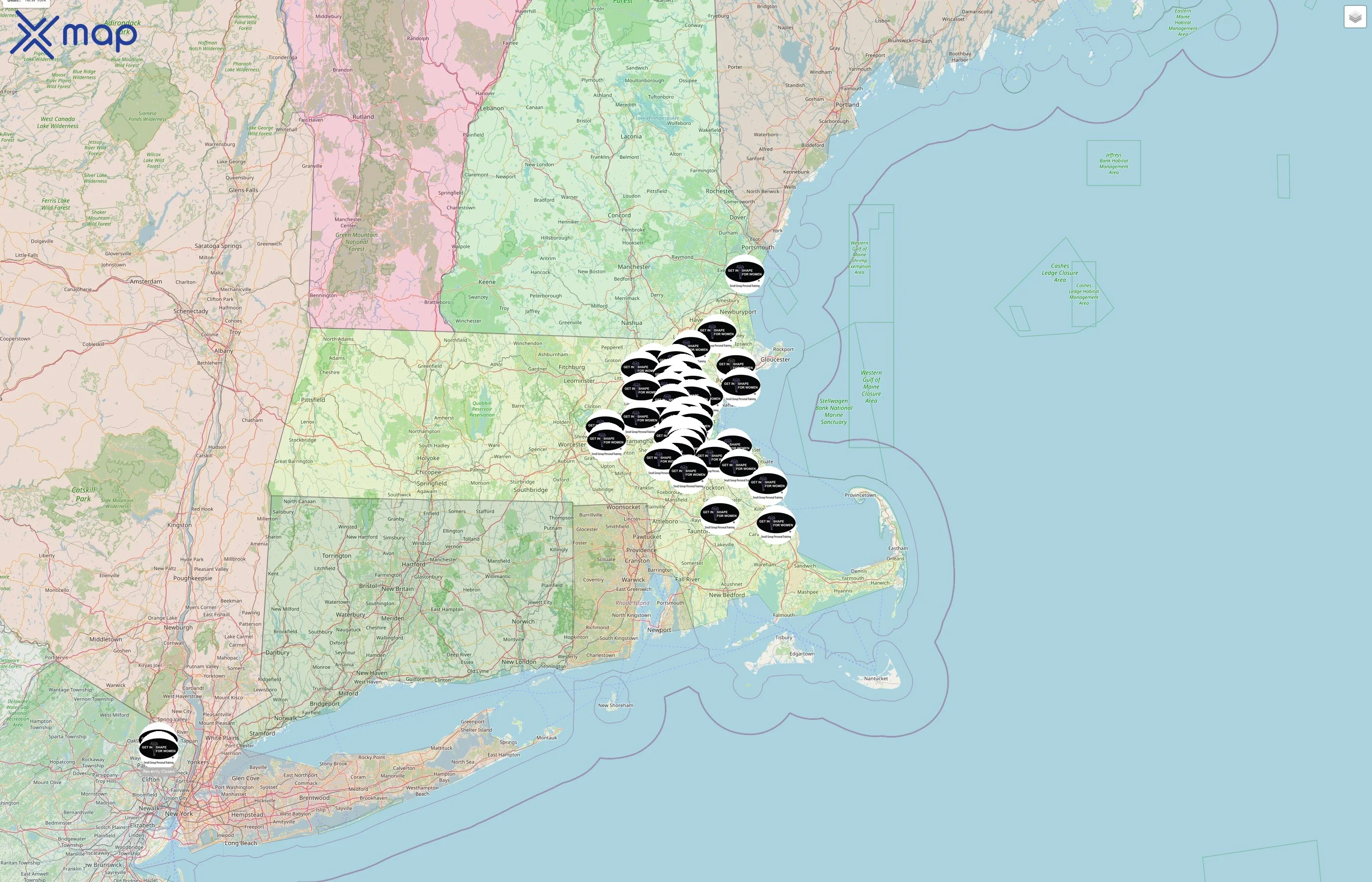 Get In Shape For Women street hotspots