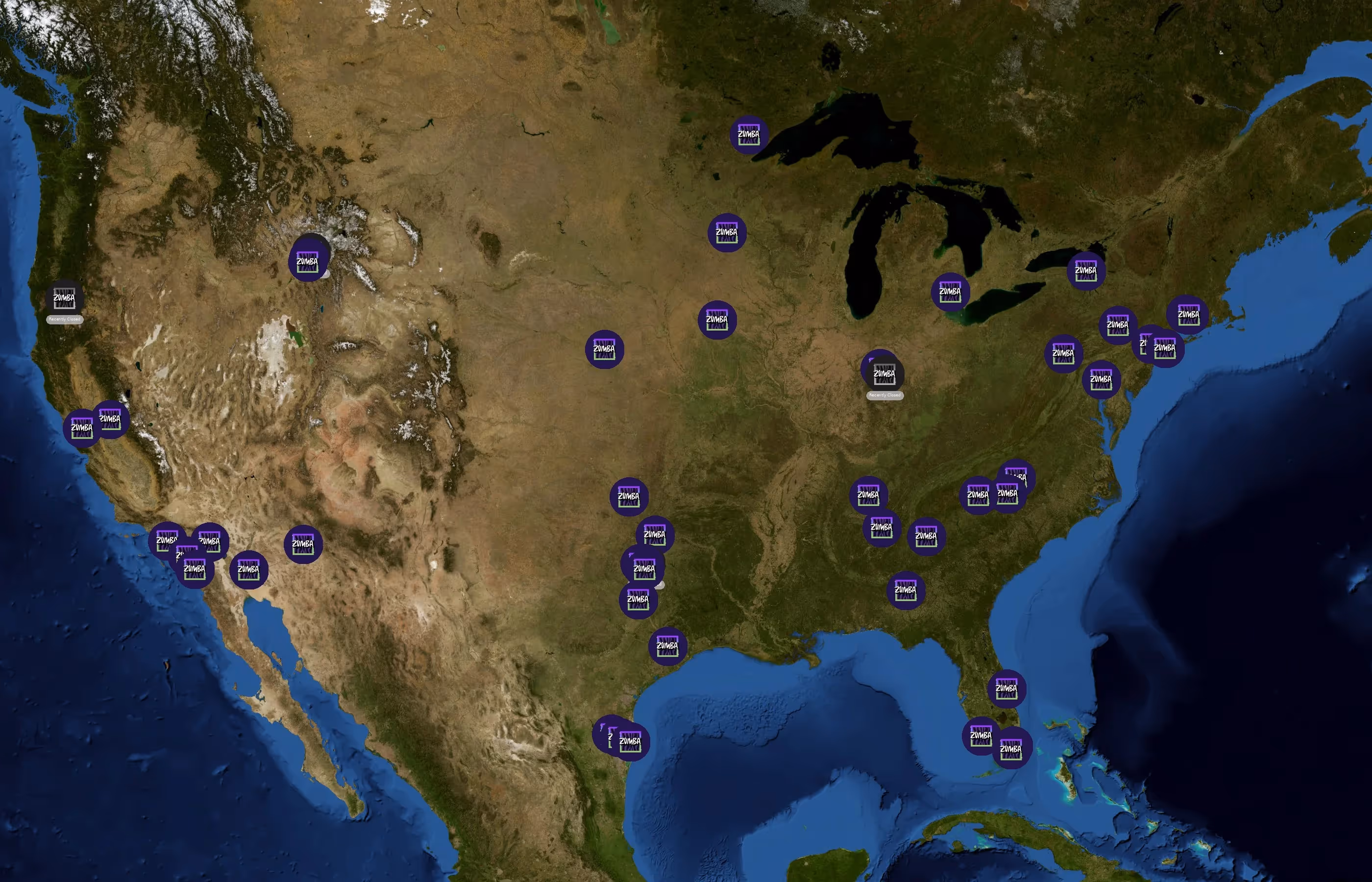 Zumba Fitness state distribution