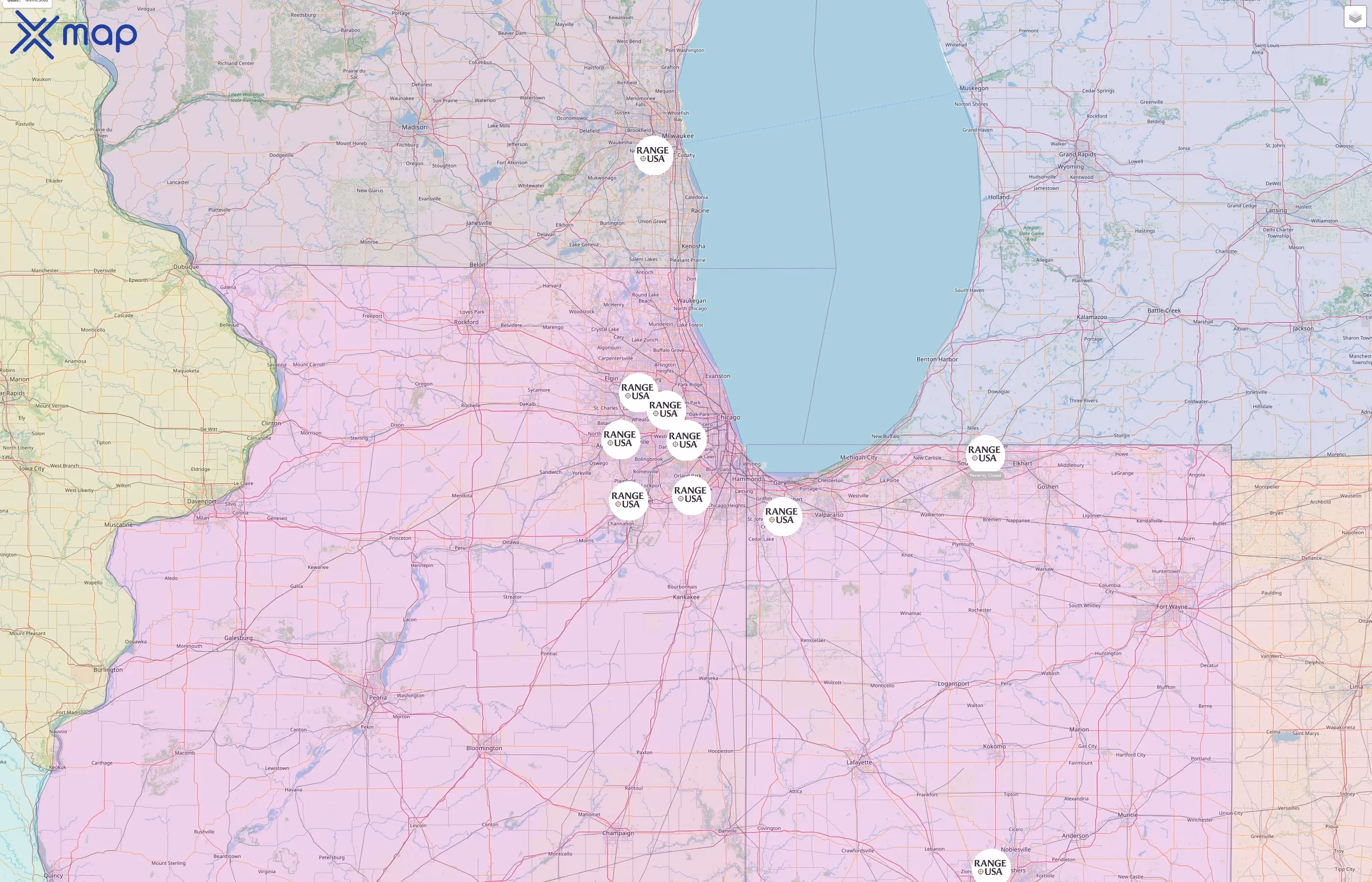 Range USA street hotspots