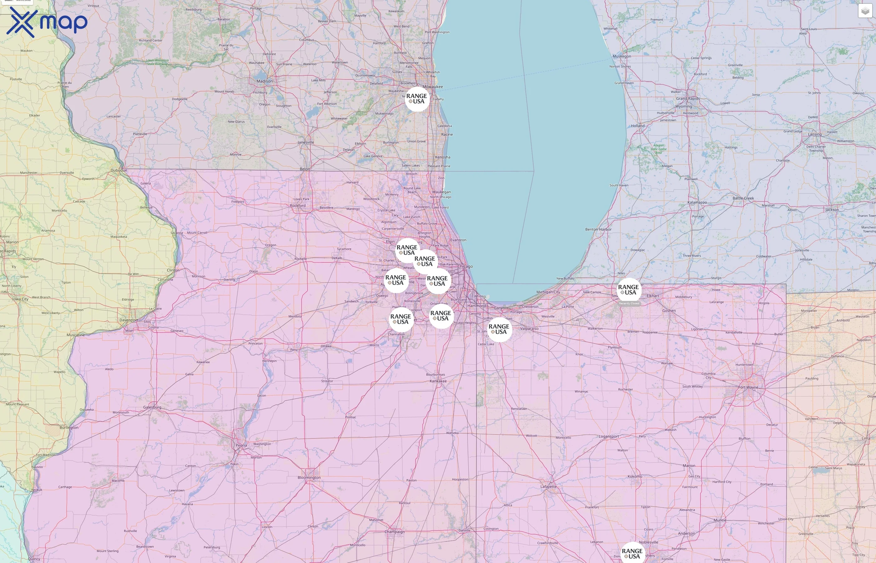 Range USA street hotspots