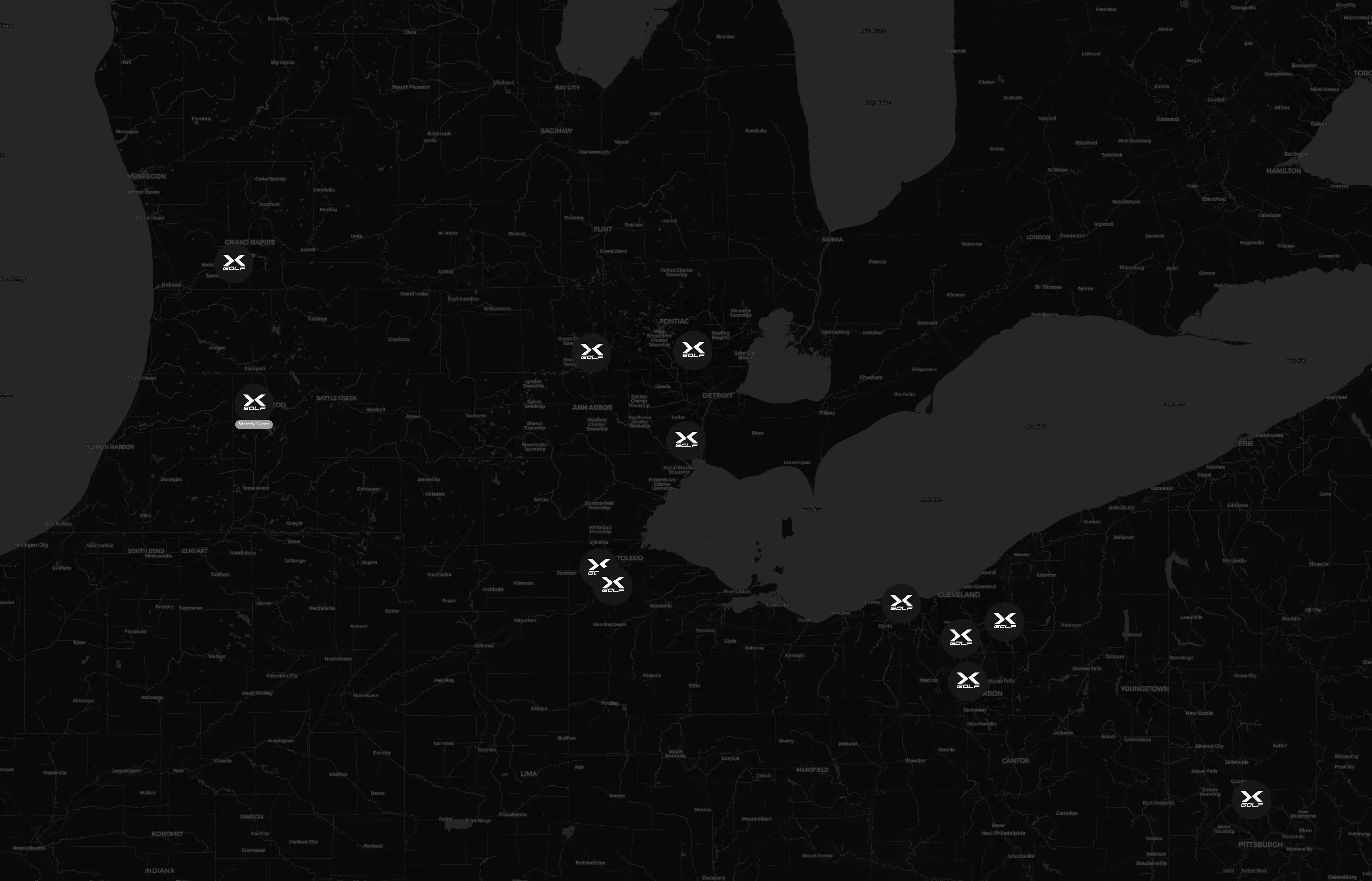 X-Golf city distribution