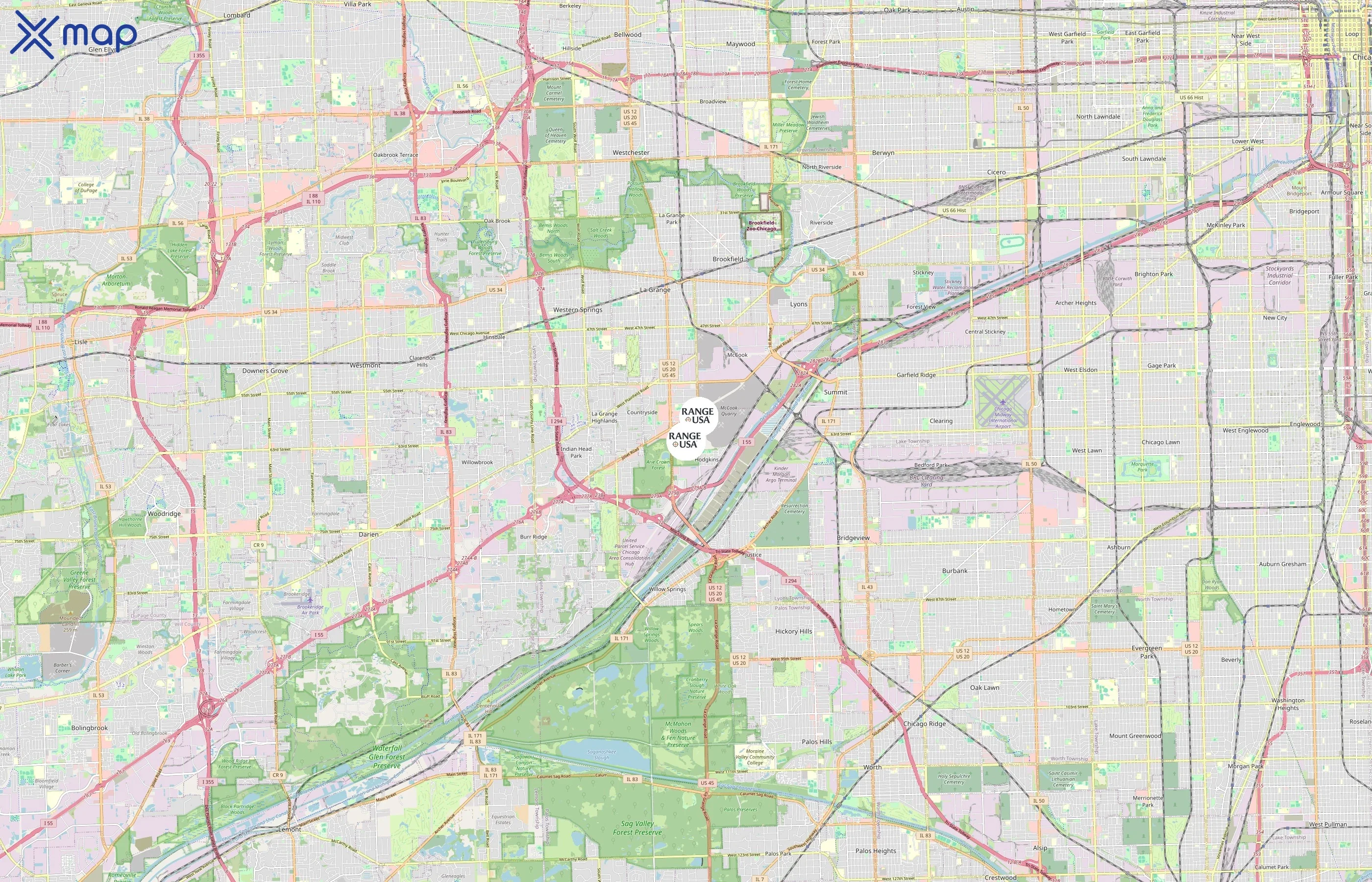 Range USA area coverage