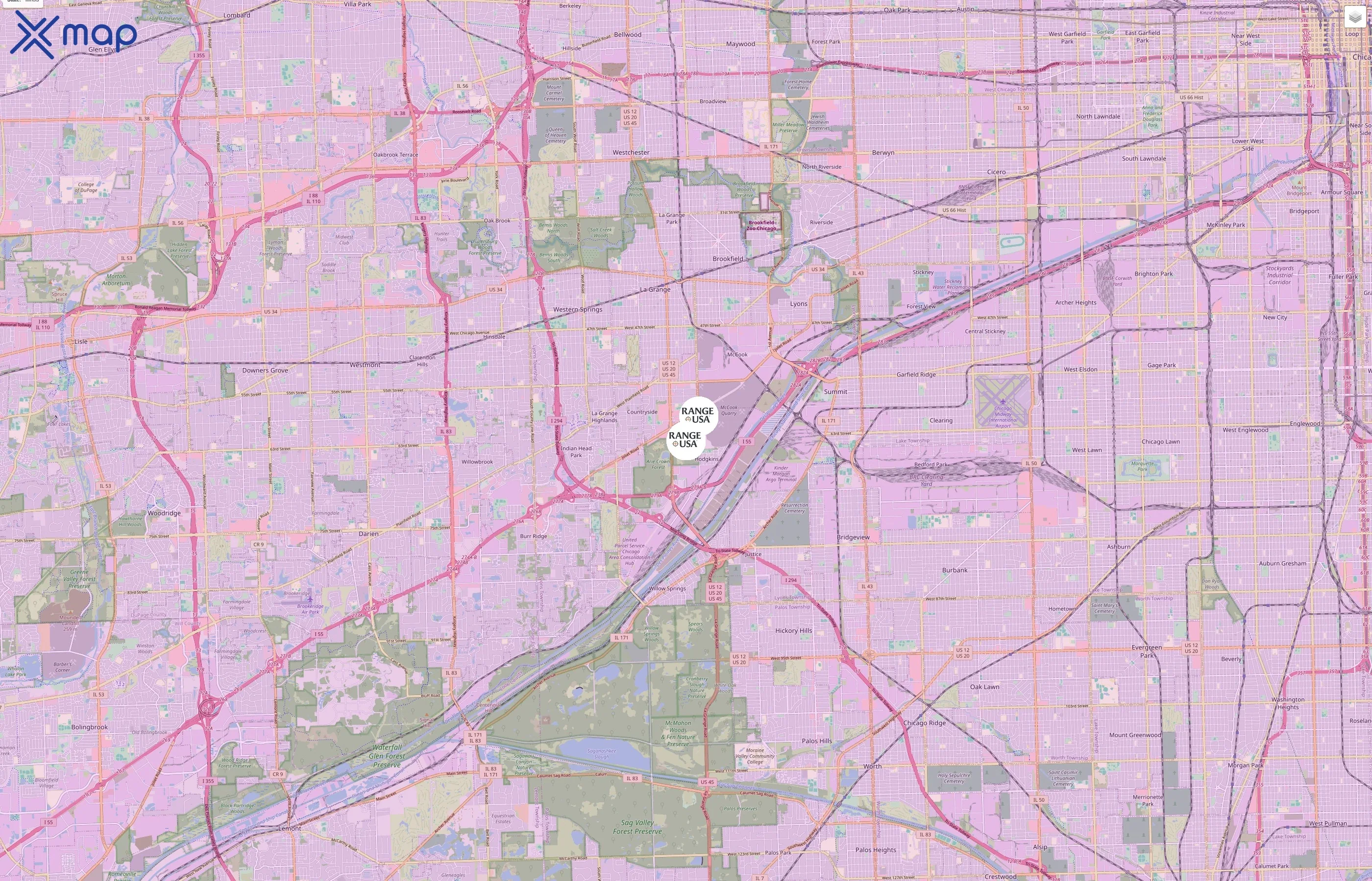 Range USA traffic data