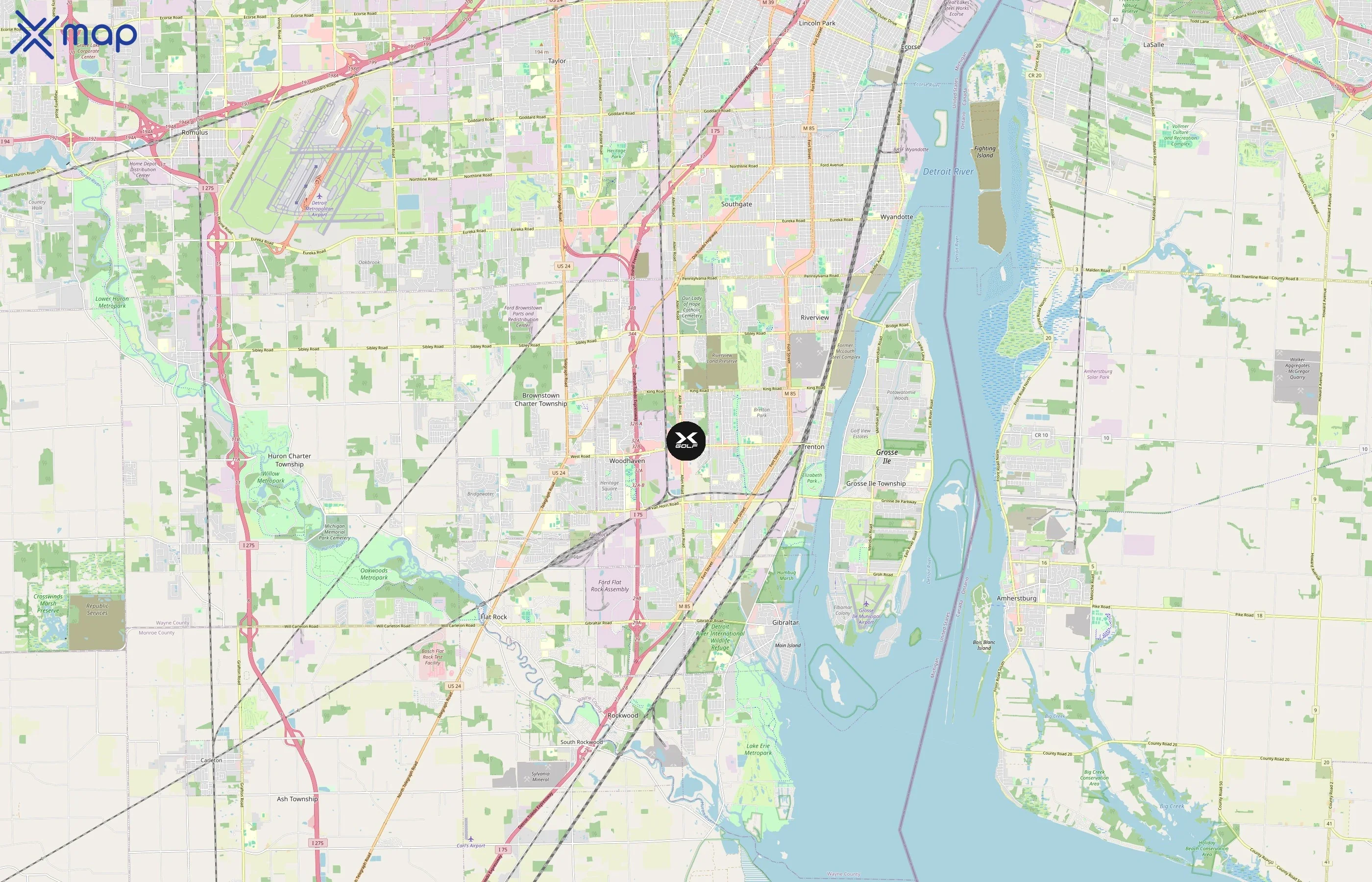 X-Golf area coverage