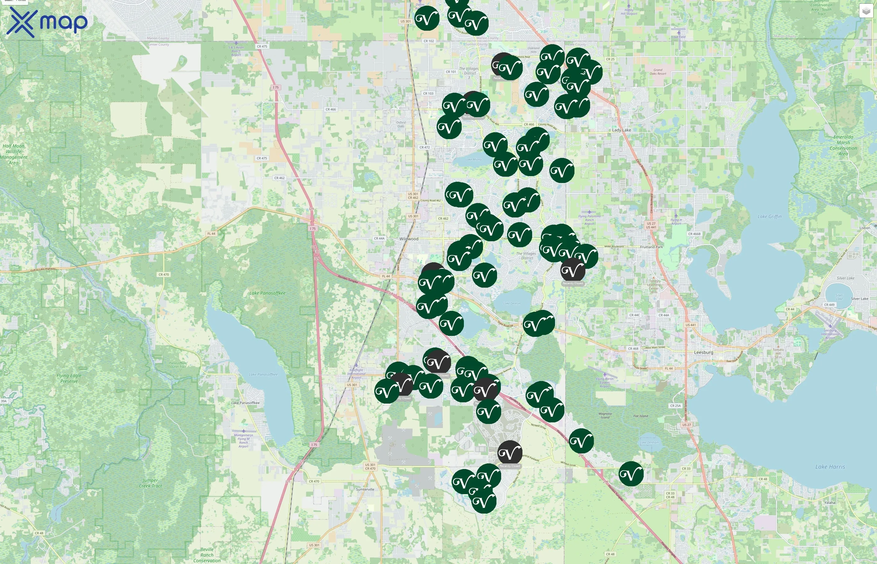 The Villages traffic data